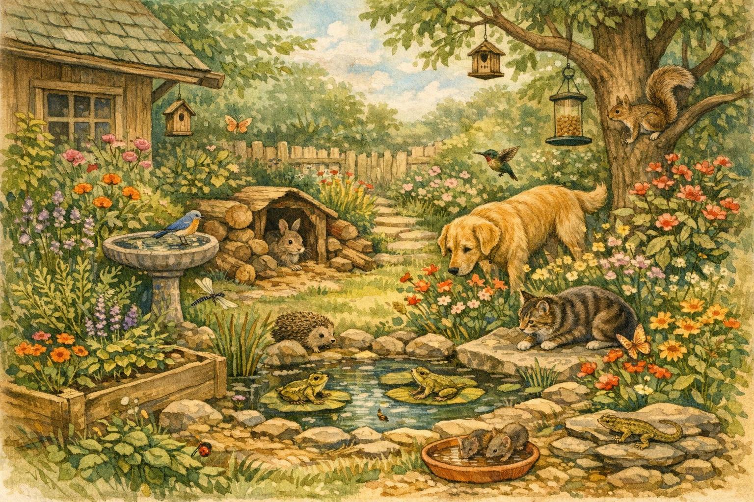 How To Design A Wildlife-Friendly Small Yard For Pets