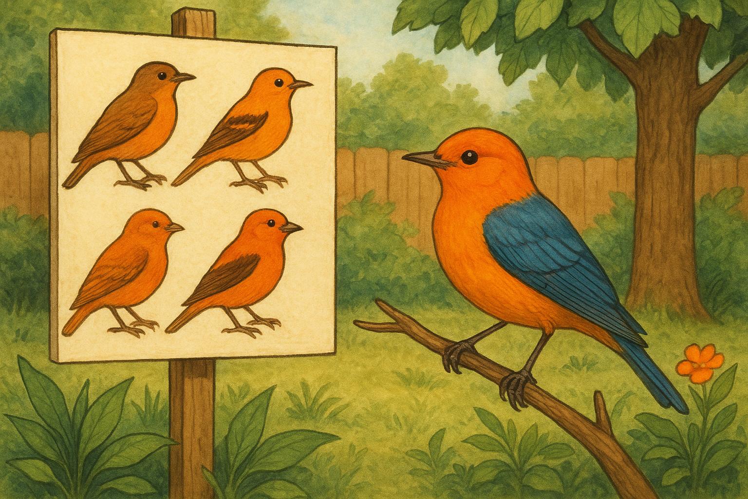 Orange Bird Identification: A Formal Color Guide for Backyards