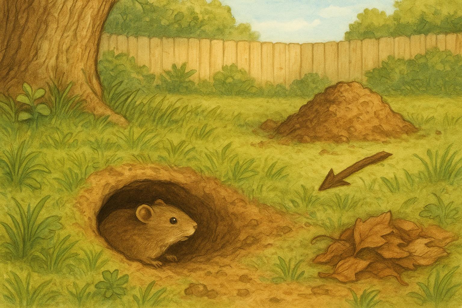 Burrow Clues For Backyard Mammal Dens A Formative Guide