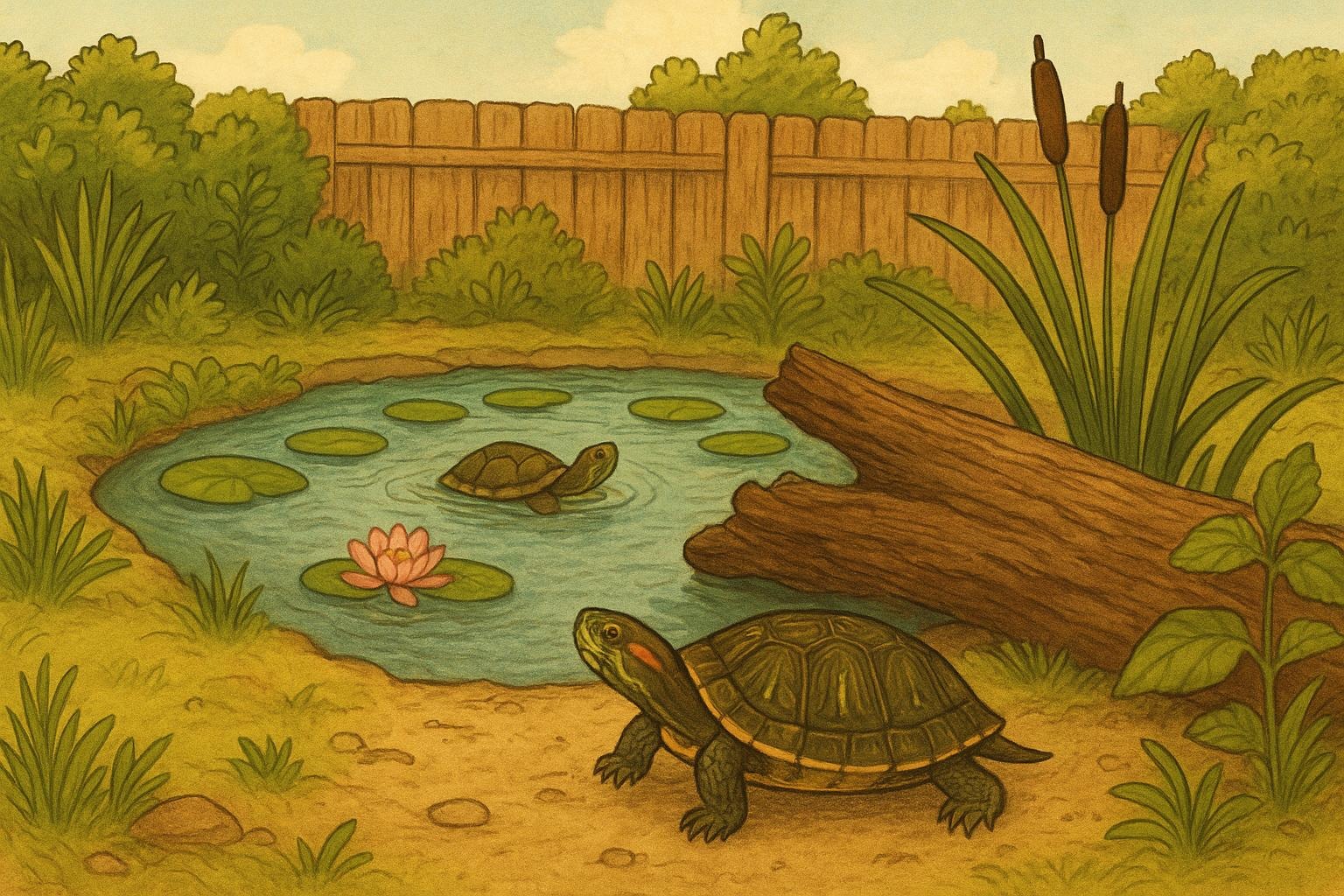 Turtle Habitat Essentials For Safe Backyard Ponds And Logs