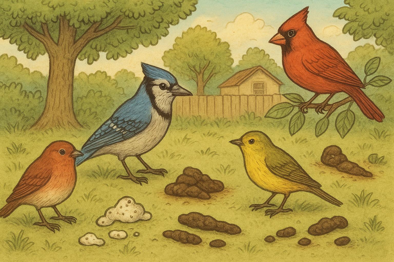 Bird Droppings Clues for Backyard Bird Identification