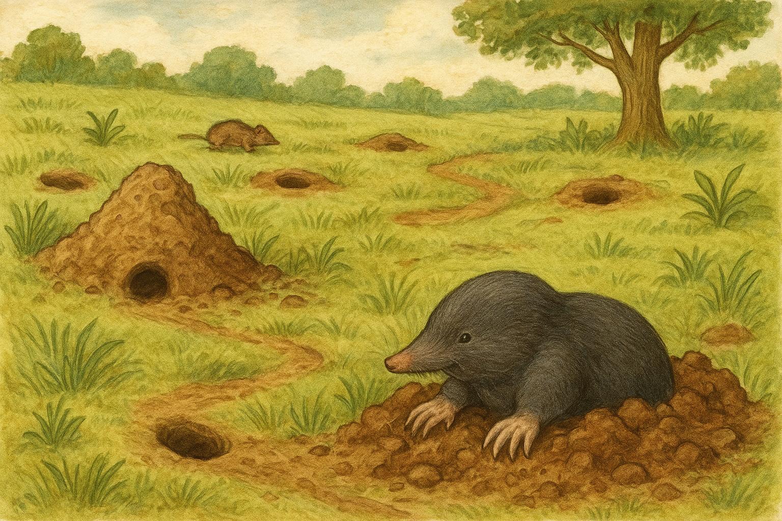 Mole Holes Identification Guide For Digging Animals