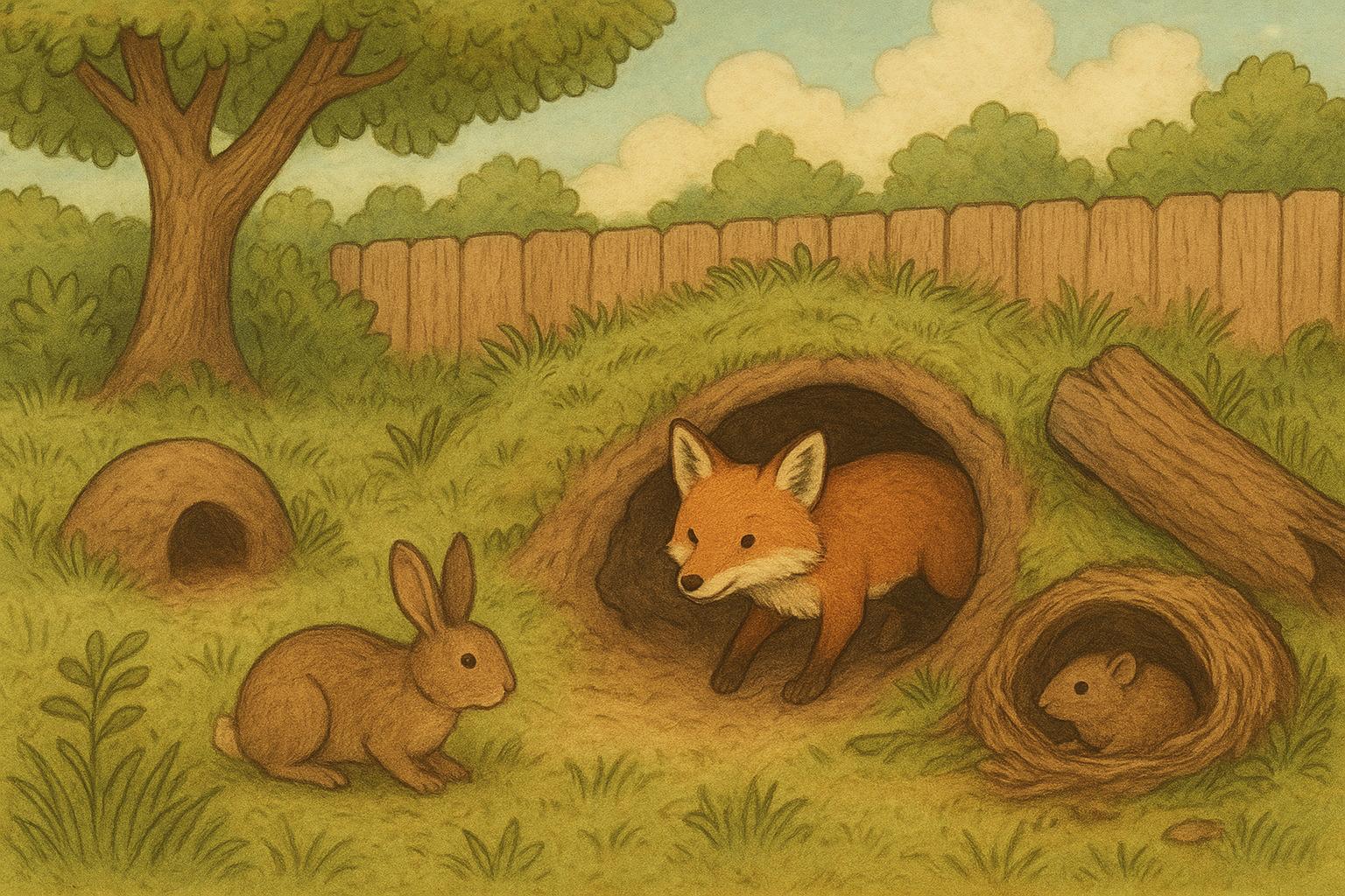 Mammal Den Identification For Backyard Nests And Shelters