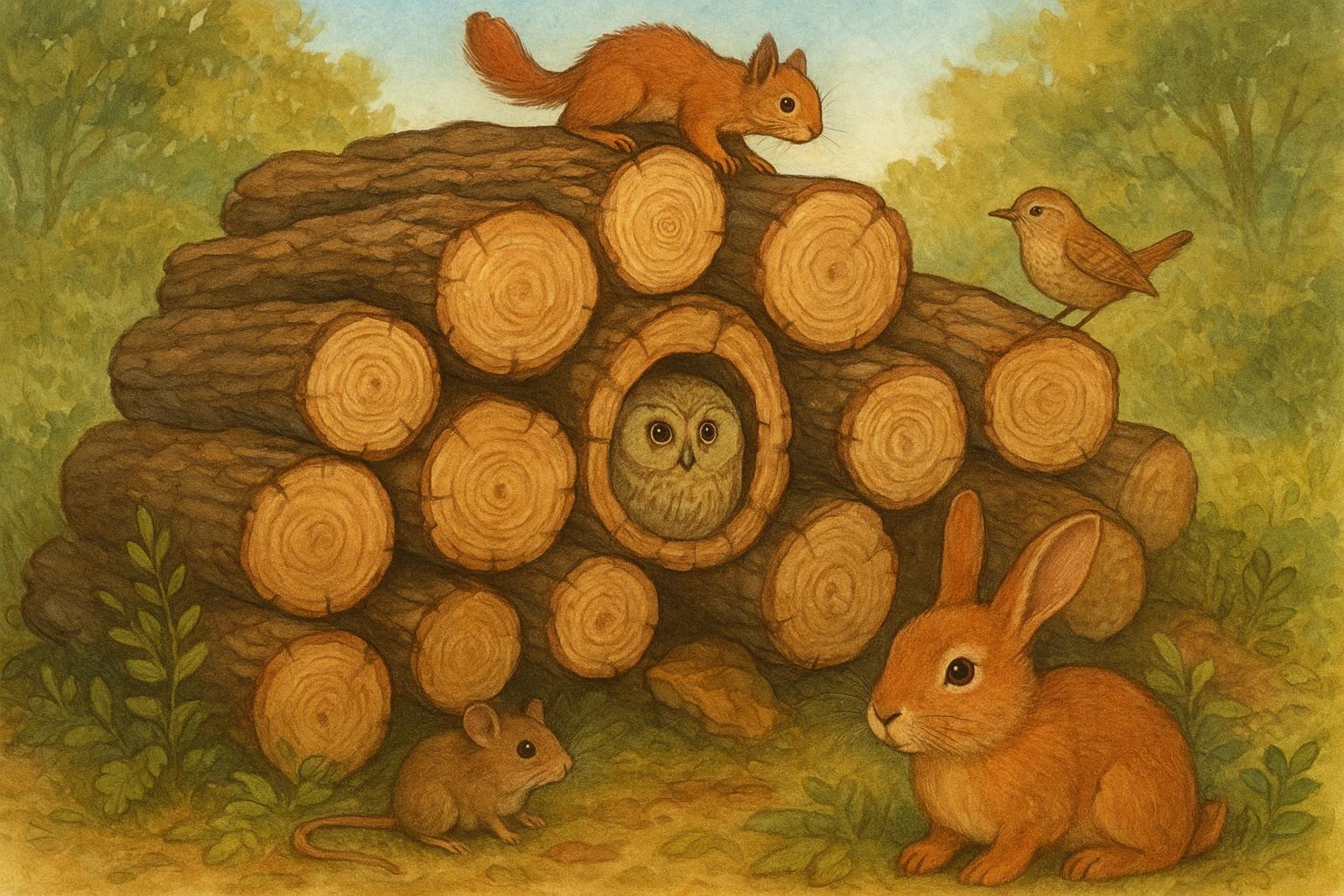 Shocking Log Piles Shelter Reveals Hidden Backyard Wildlife