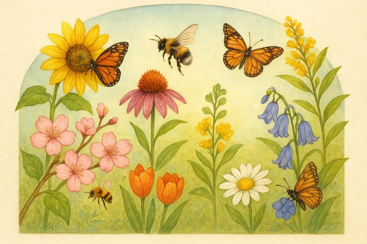 Seasonal Blooms For Pollinator Garden Planning By Season