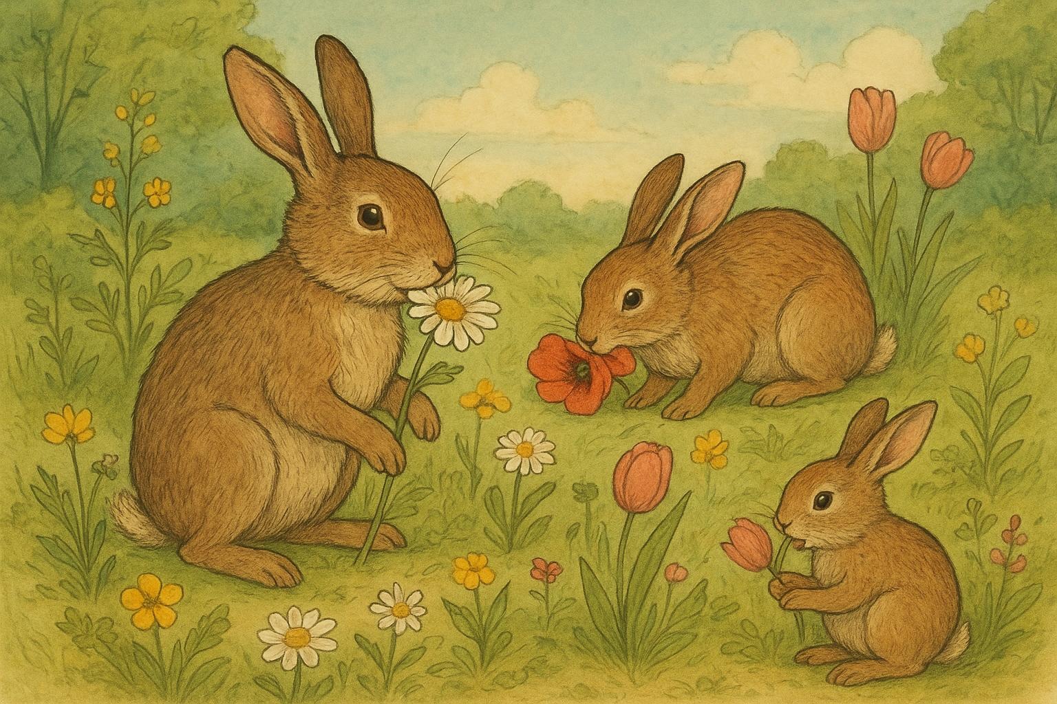 Sorry Rabbits Eating Flowers rabbits eating flowers