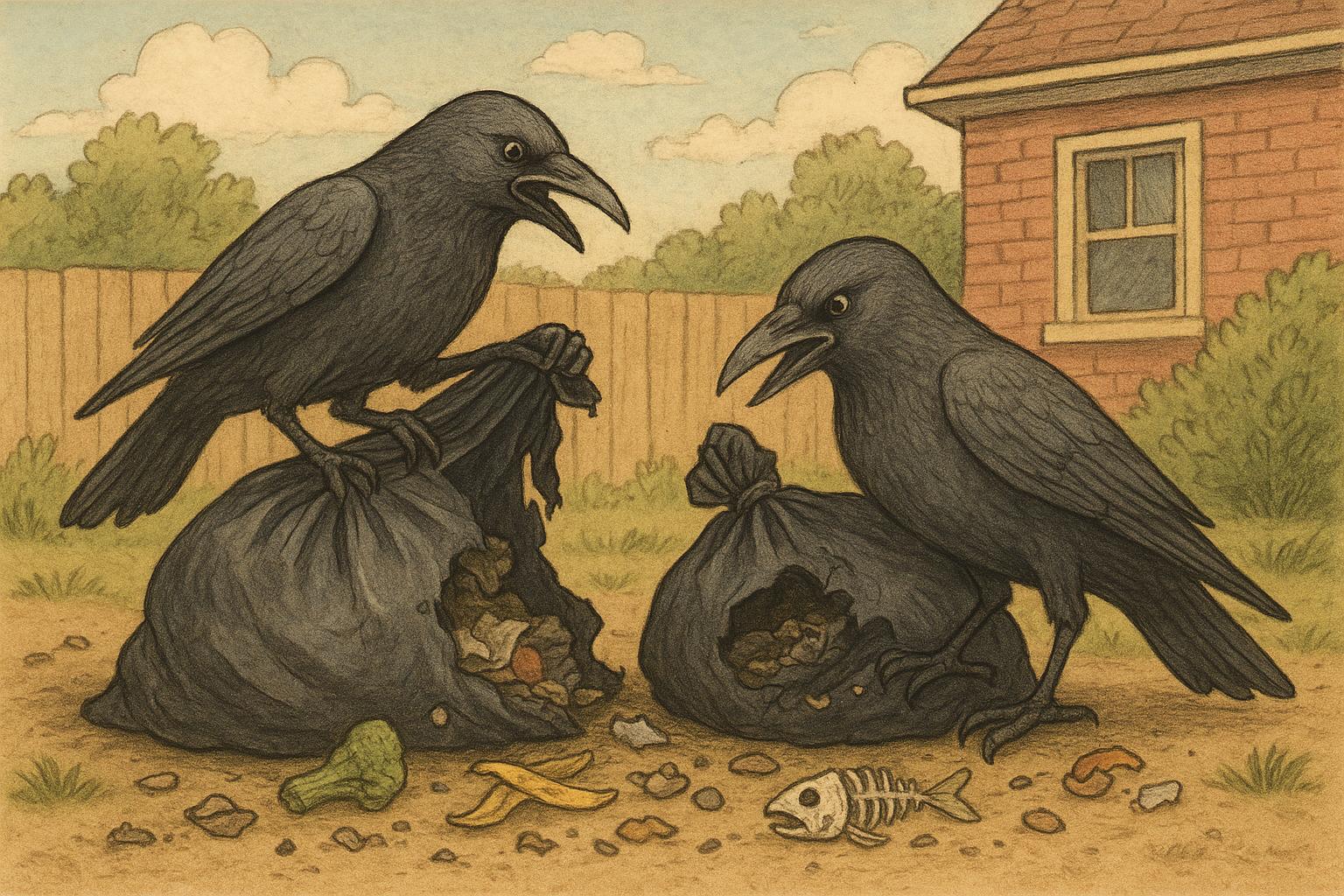 Trash Birds Tearing Open Bags What Homeowners Can Do