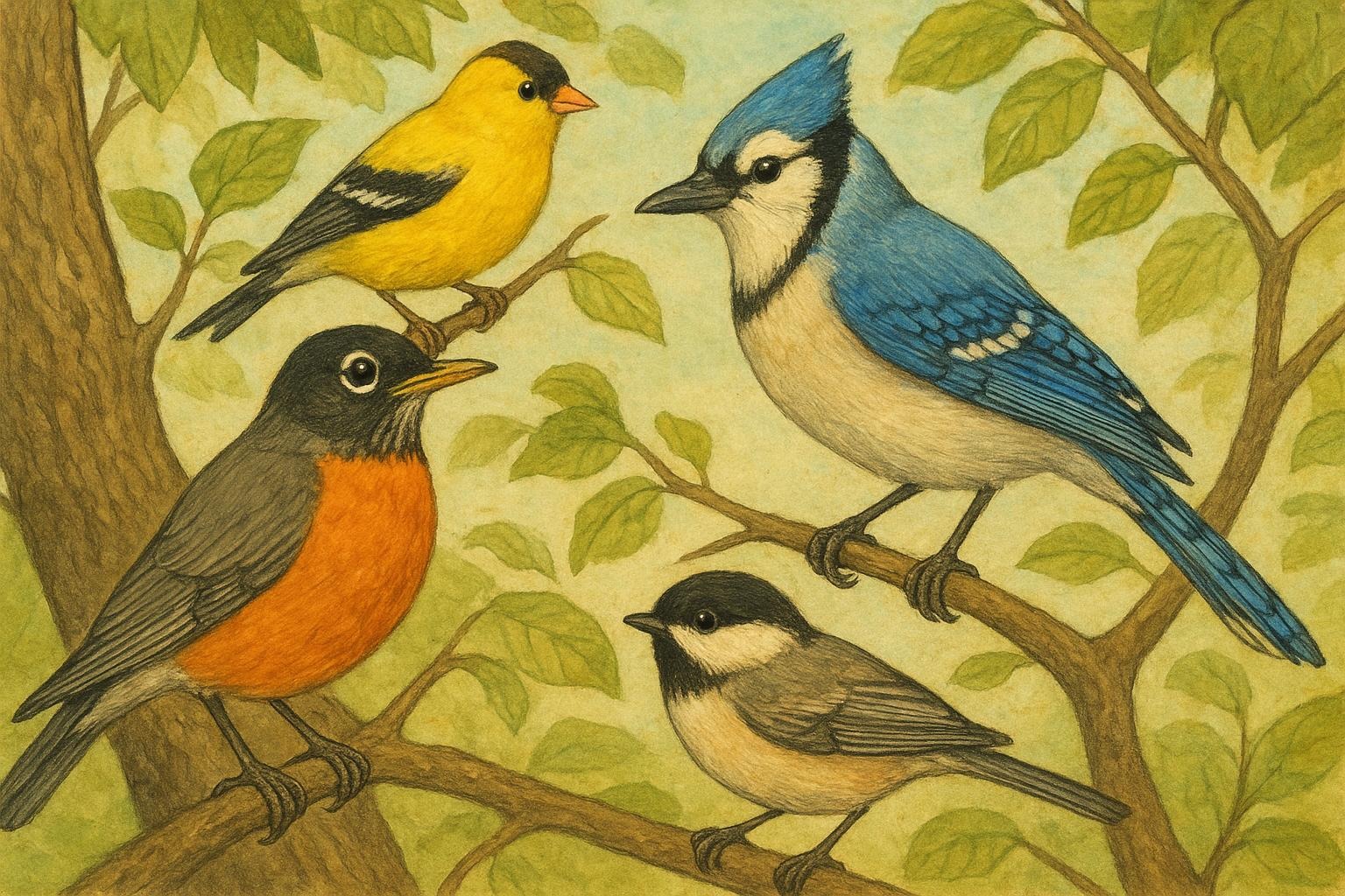 common backyard birds