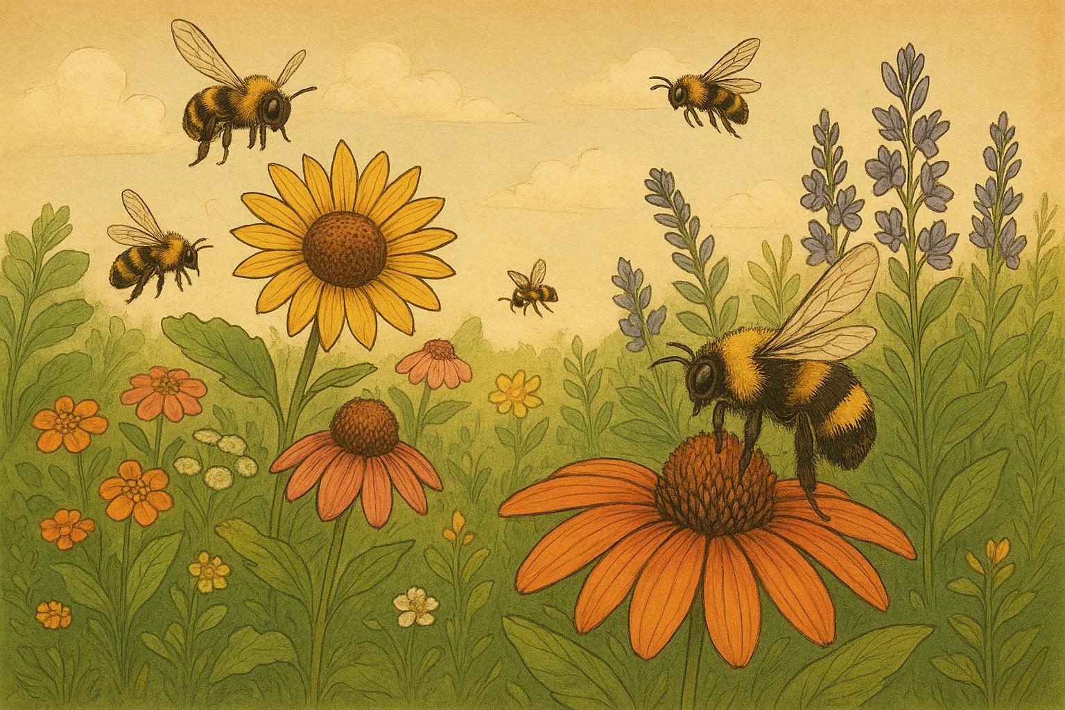 Bees In Pollinator Gardens A Backyard Habitat Guide