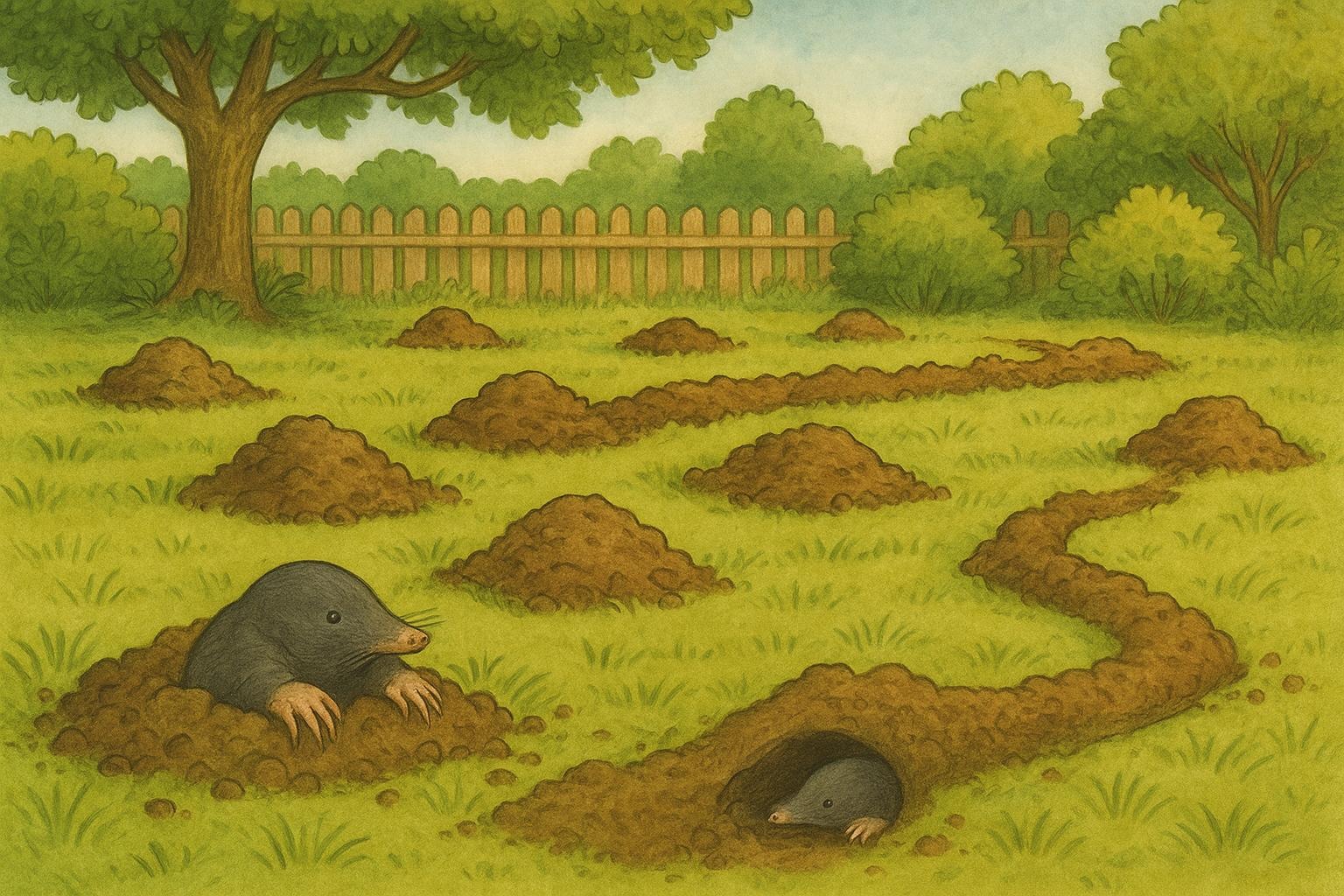 Mole Burrows In Your Lawn Dilemmas A Backyard Guide
