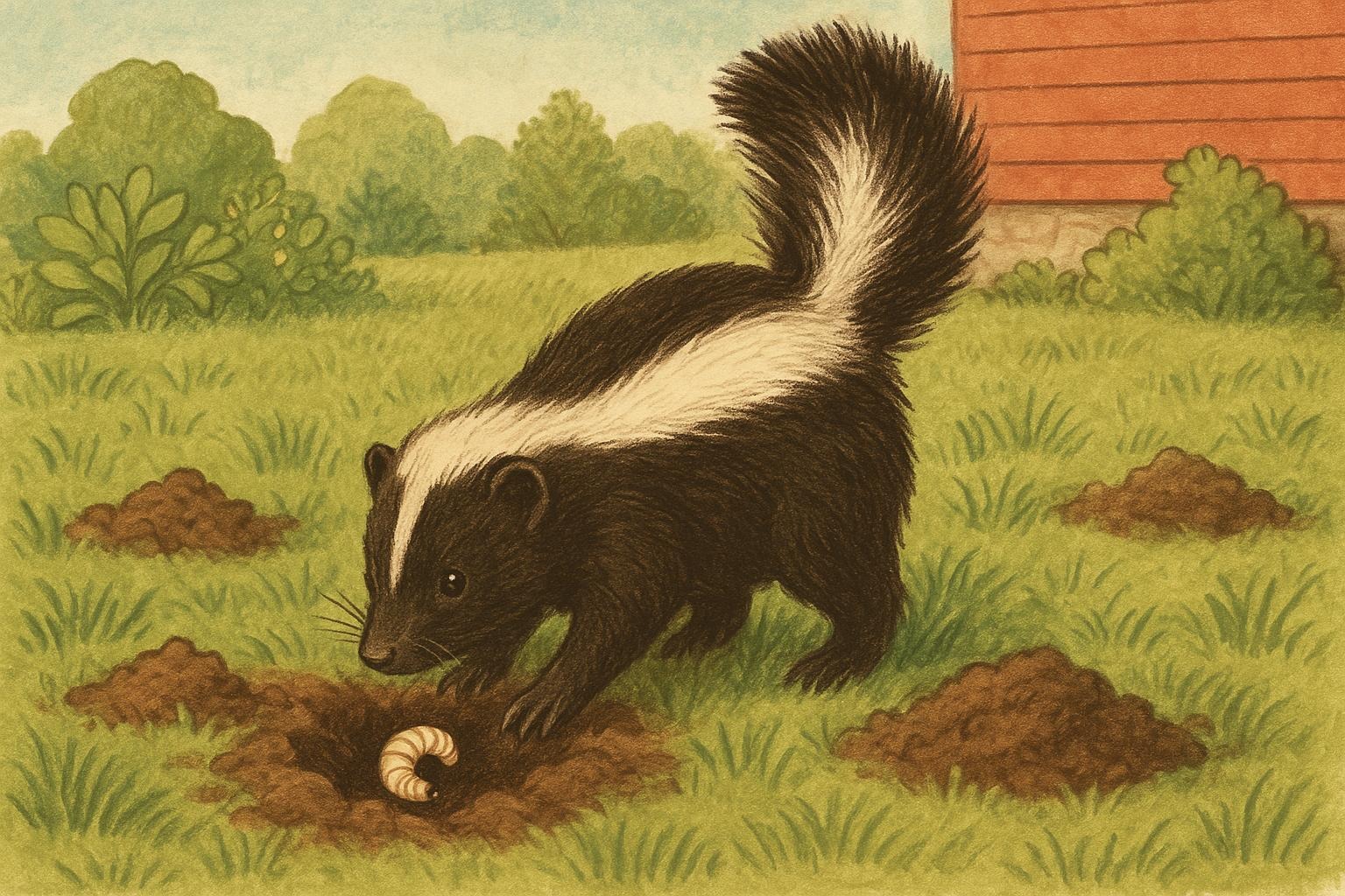 Skunk Digging Grubs In Lawns How To Prevent And Repair