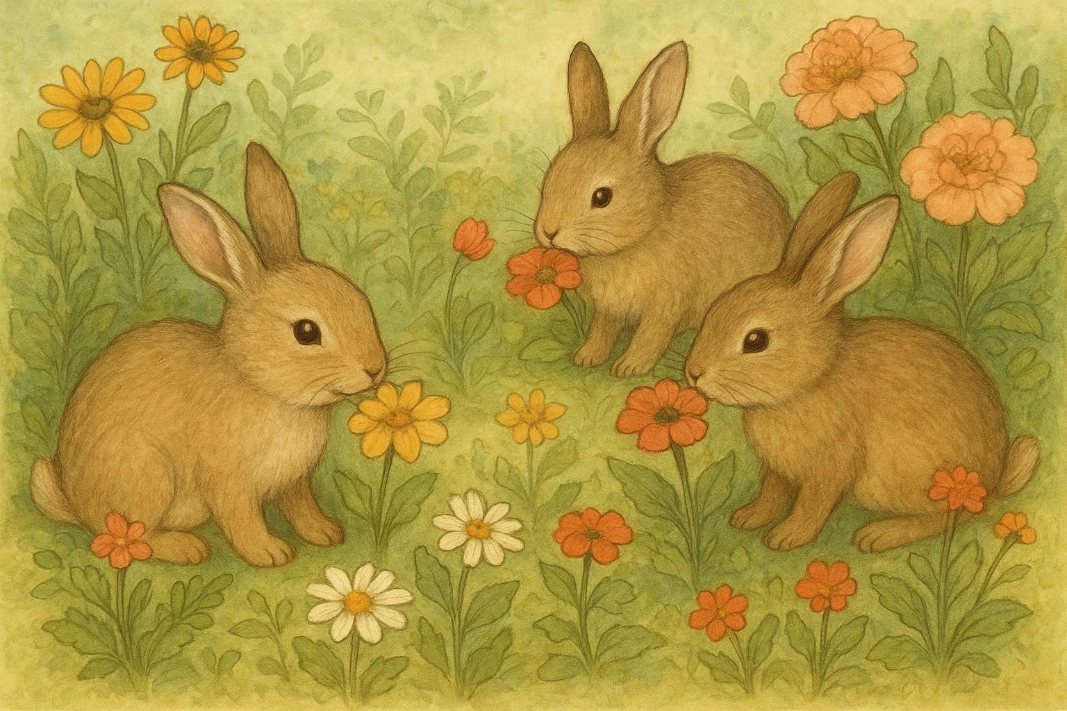 Rabbits Nibbling Flowers Gentle Solutions For Gardens
