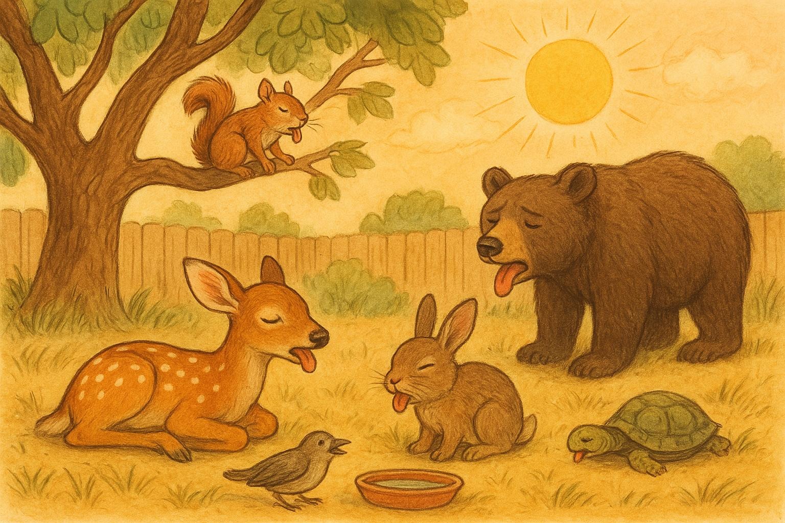 Heat Stress Wildlife During Summer In The Backyard