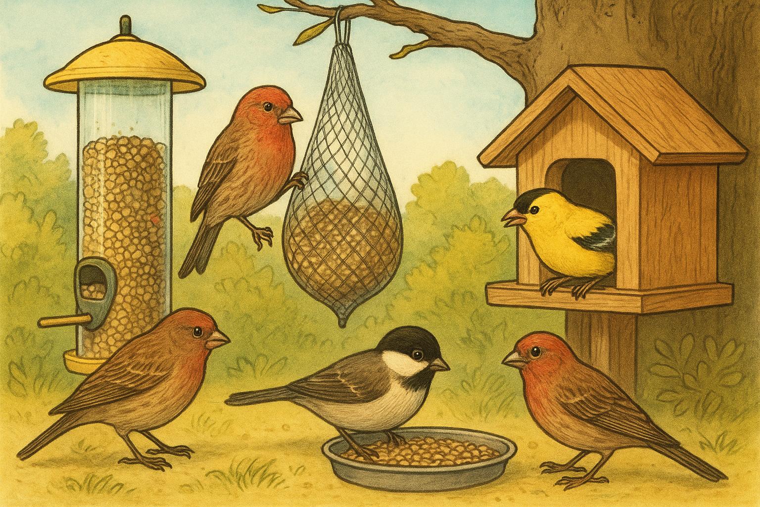 Sorry Finches At Feeders Backyard Birding By Feeder Type