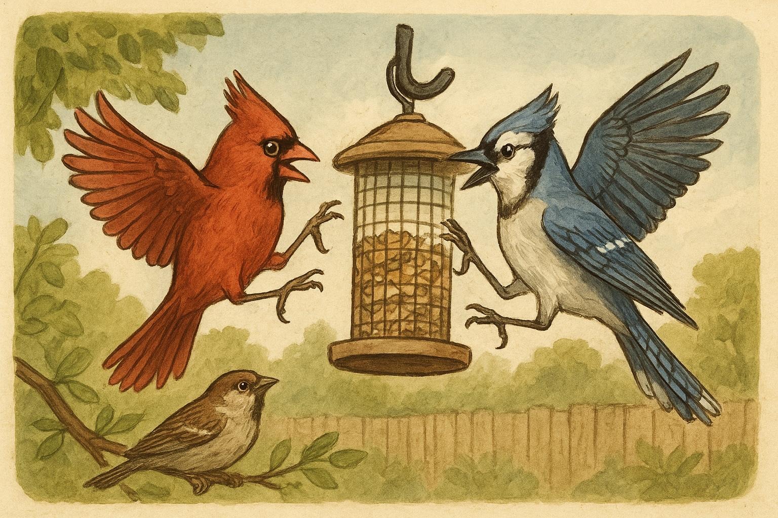 Understanding Bird Fights At Feeders In Your Backyard