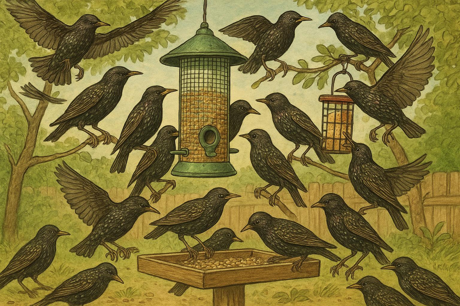 Starling Invasion At Feeders How To Restore Balance