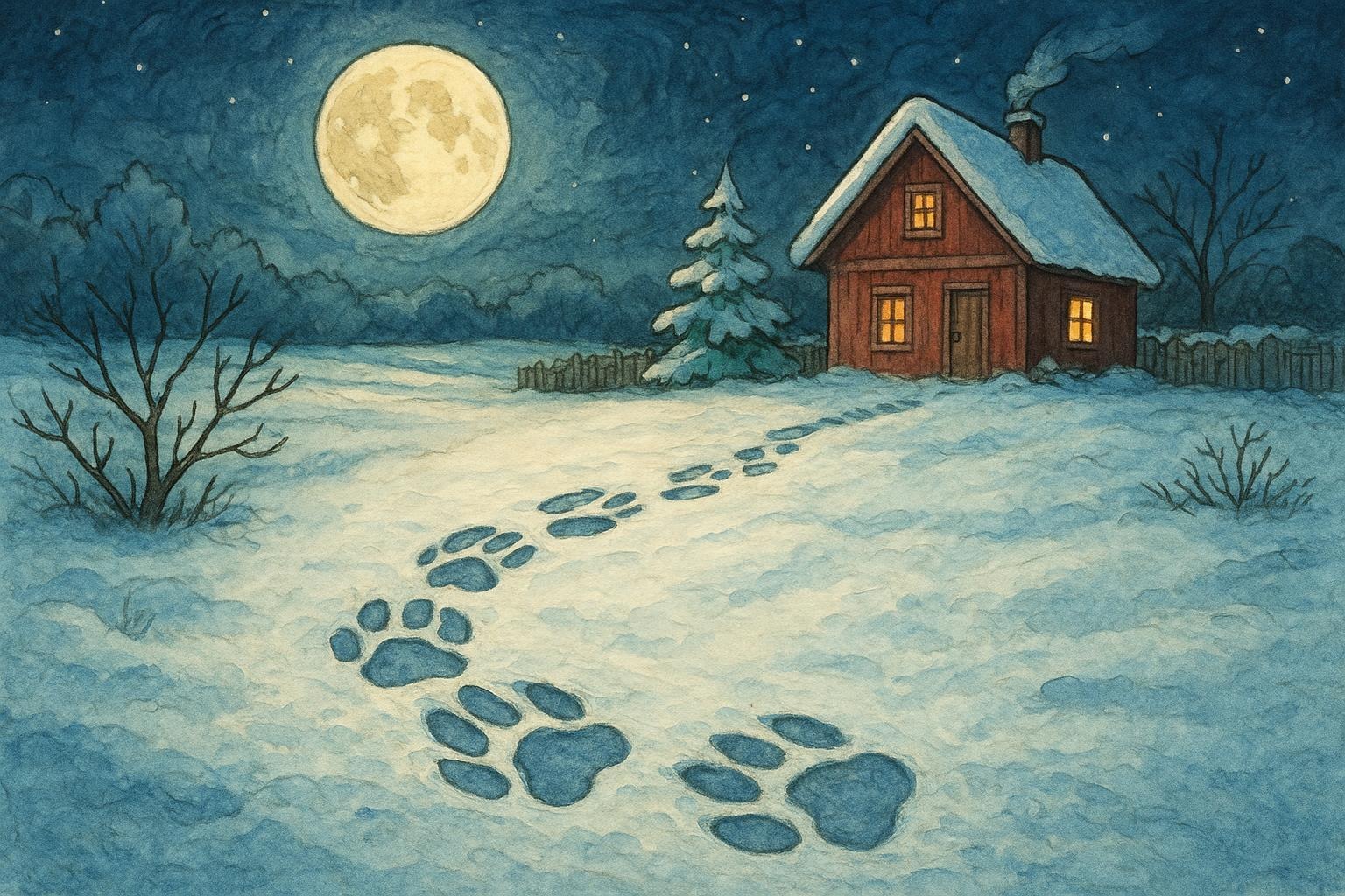 Shocking Animal Tracks In Snow Exposed In Your Yard Tonight