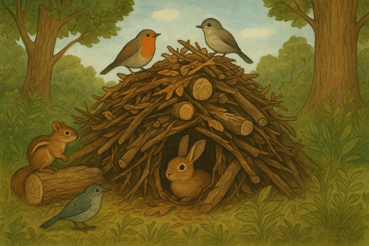 No Valid Option Apart From Woodpile Habitat In Brush Piles