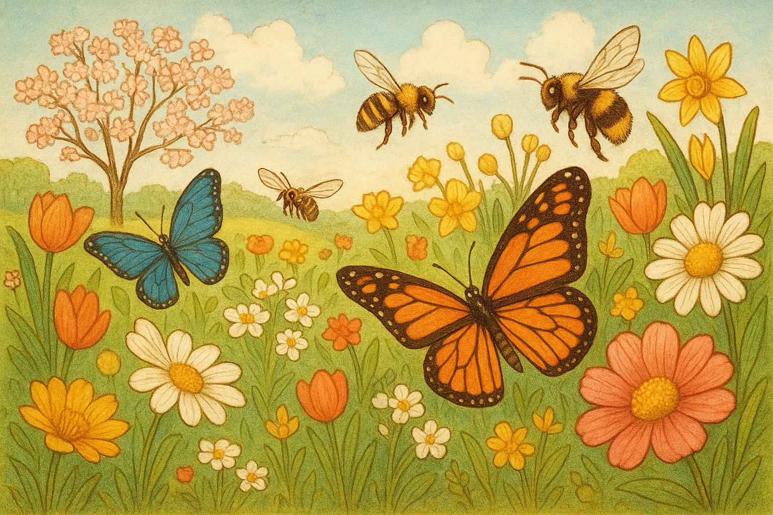 Spring Blooms Unleash Pollinator Paradise This Season