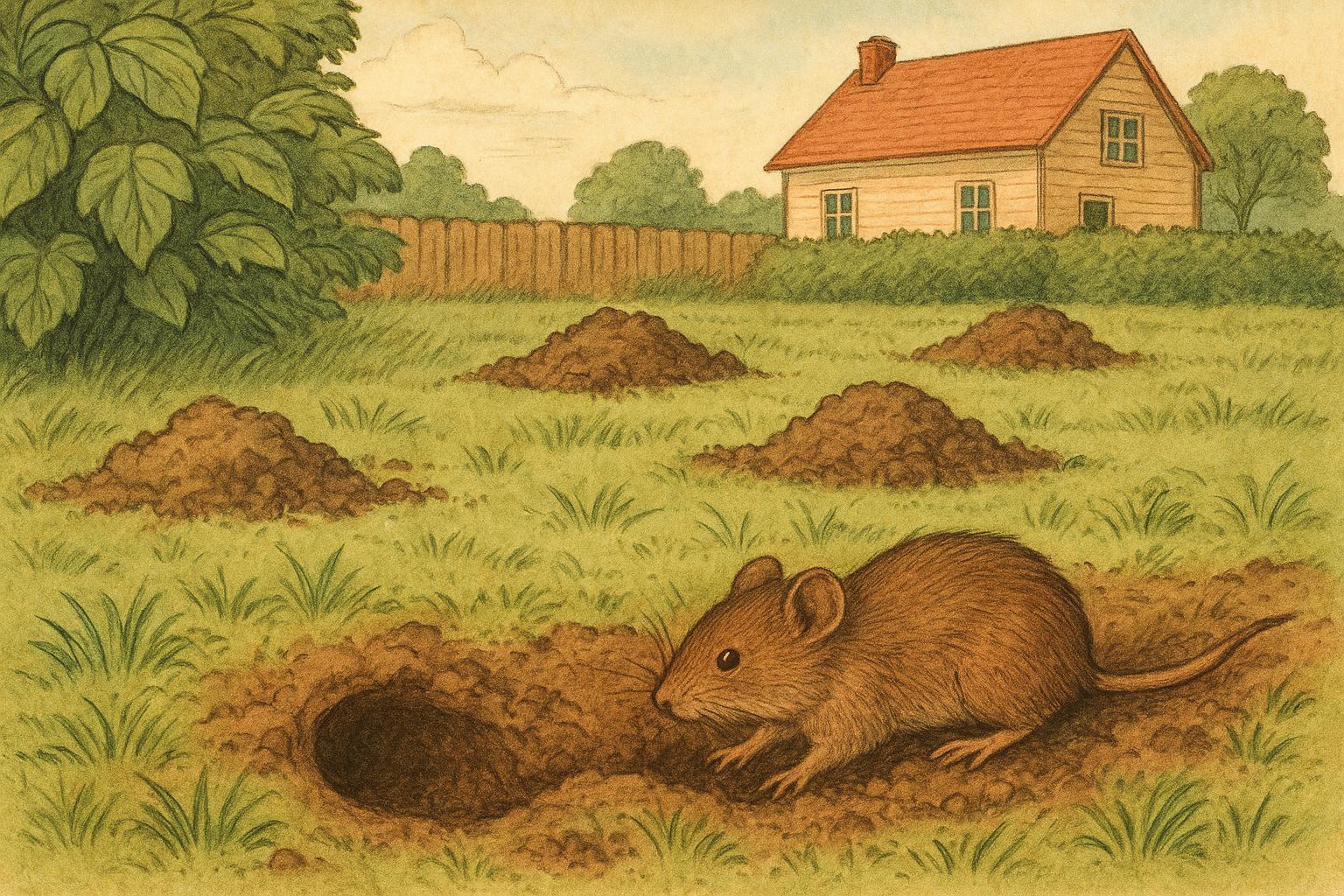 Vole Damage Dilemmas Taming Lawn Digging Pests In Lawns