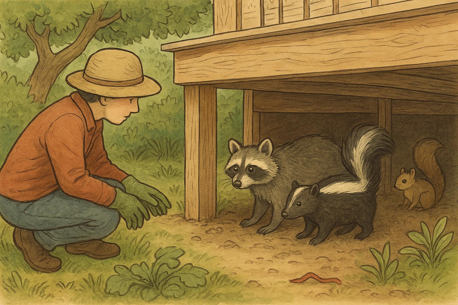 Dealing With Animals Under Decks In Your Backyard Safely