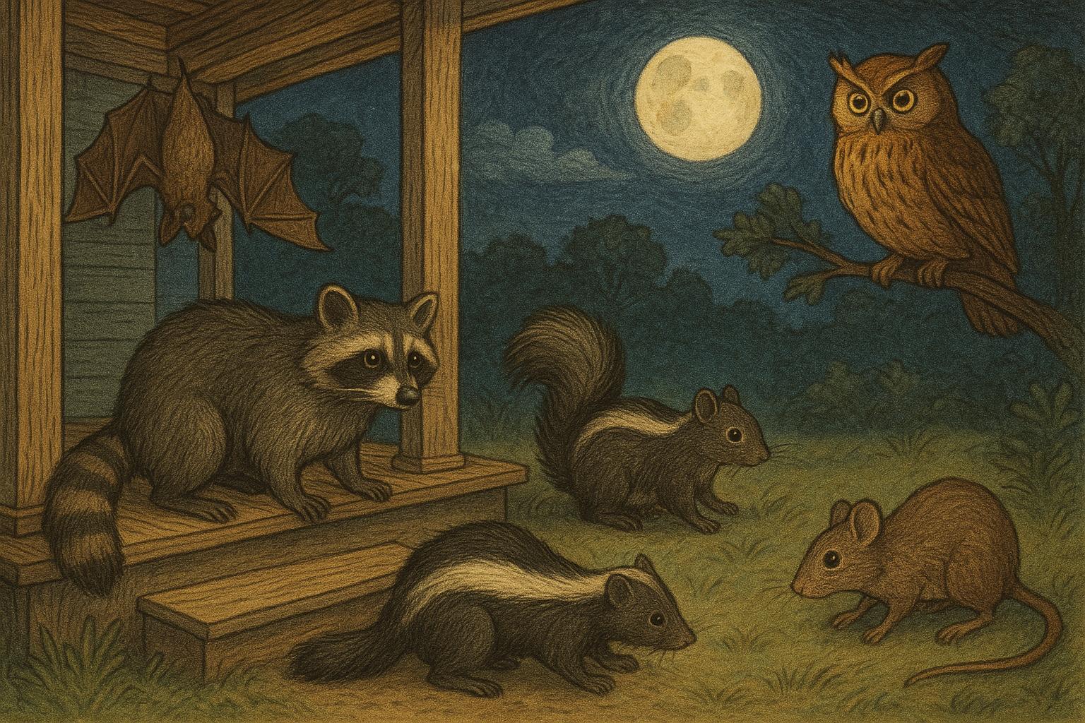 Porch Pests at Night A Wildlife Problems Guide For Backyards