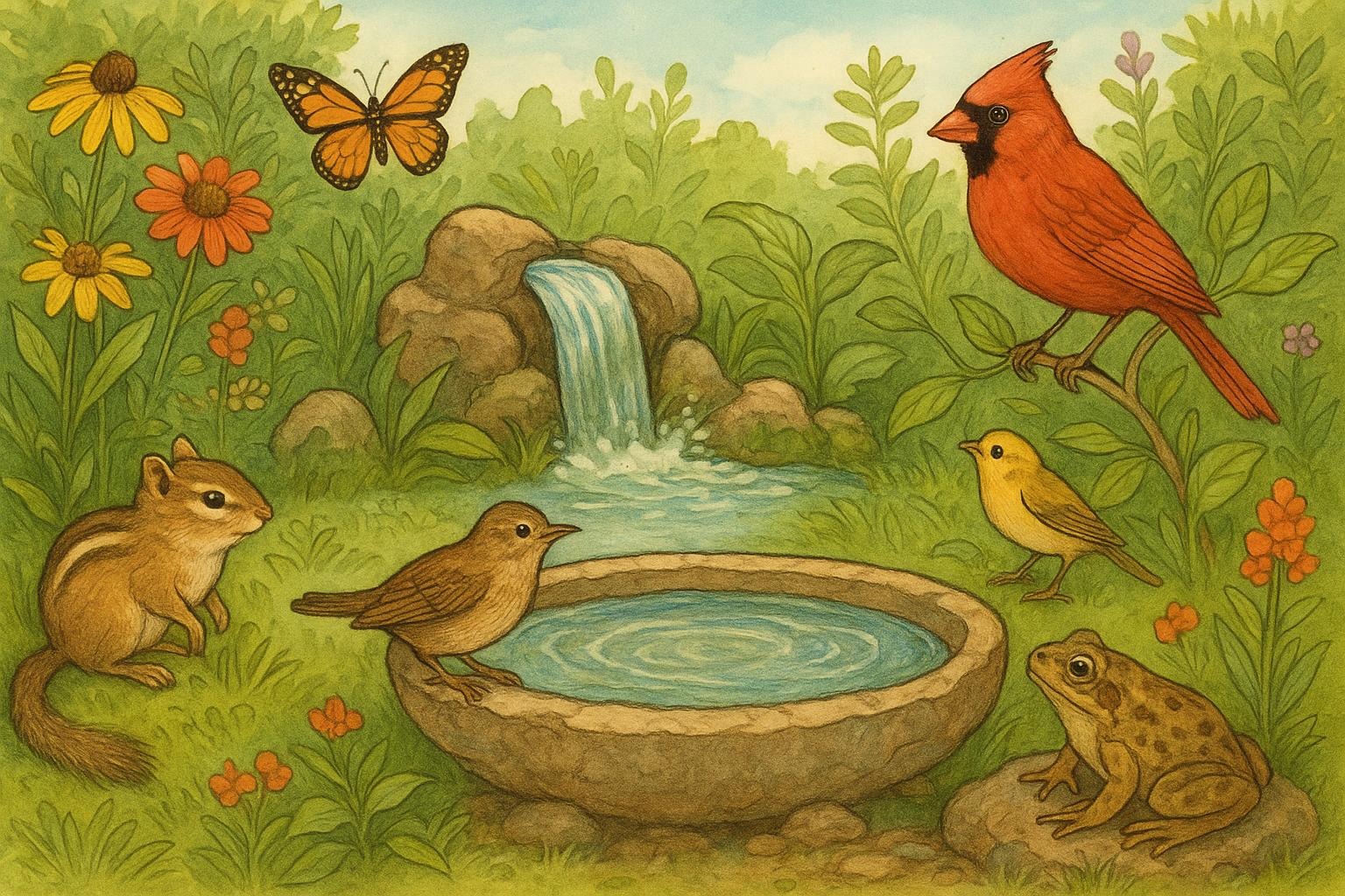 Wildlife Water Wonders For A Lively Summer Yard Garden