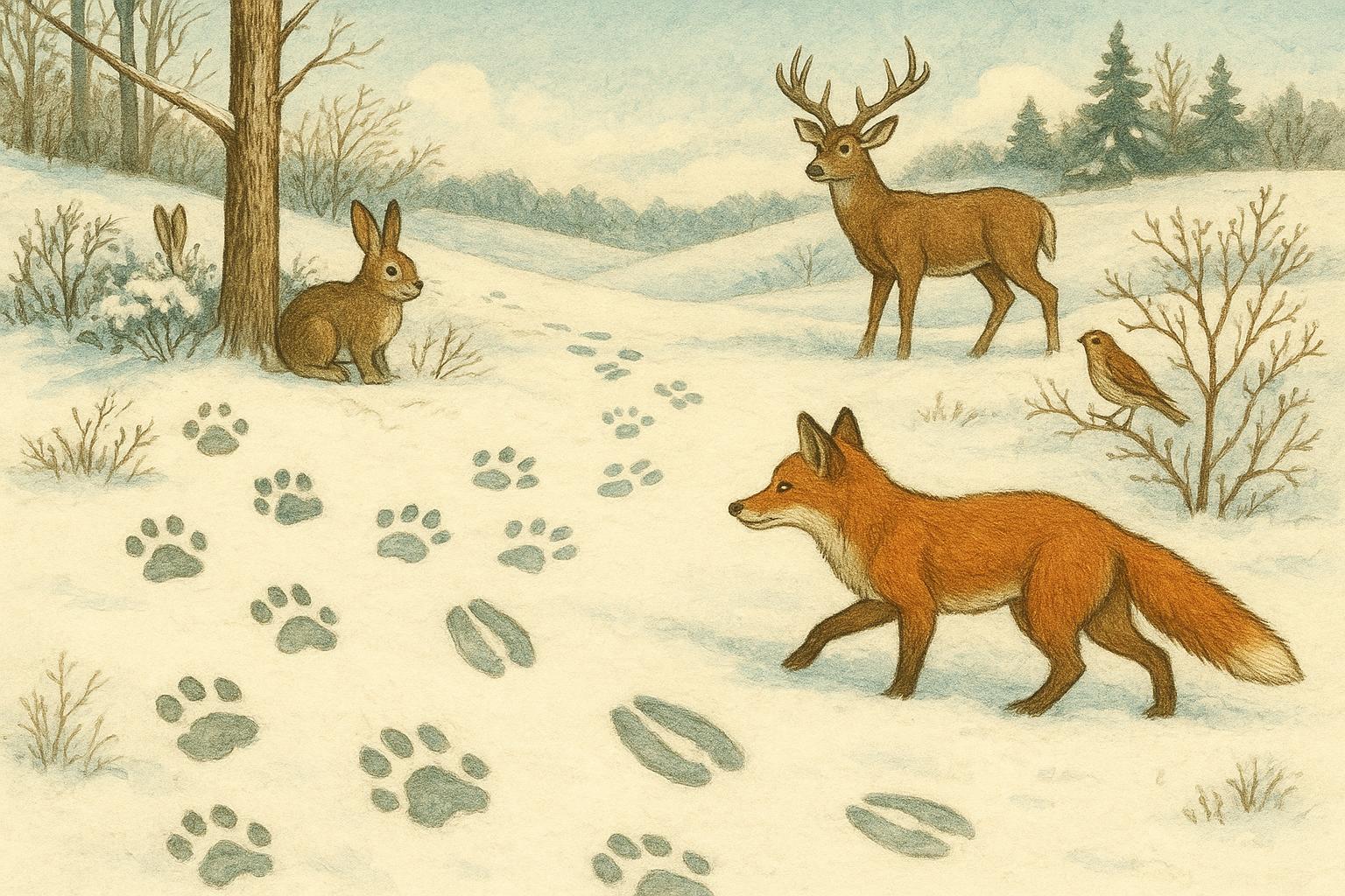Winter Prints A Field Guide To Snowy Yard Tracks Of Wildlife