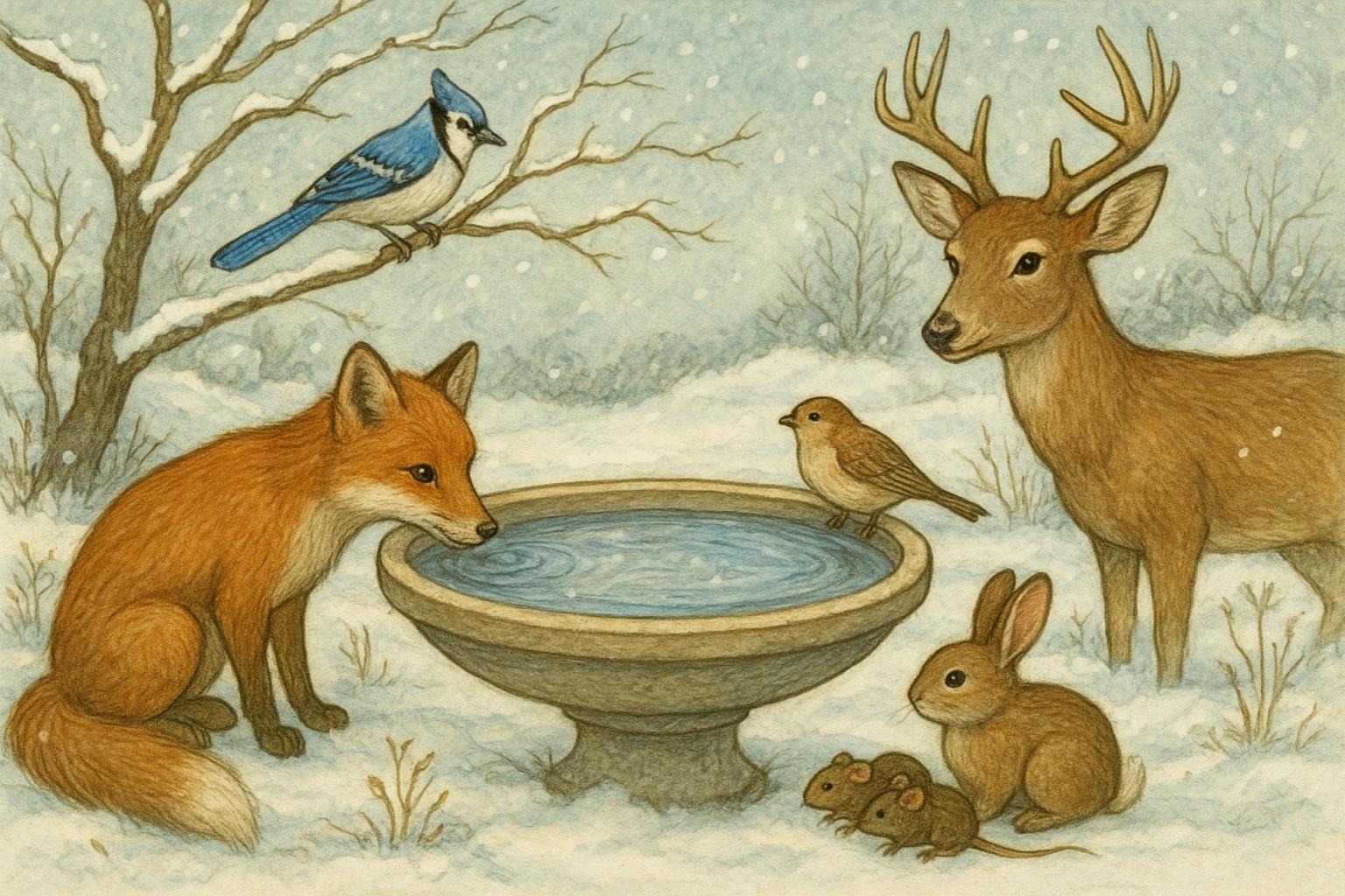 Water For Wildlife Winter Rescue For Your Frozen Yard Today
