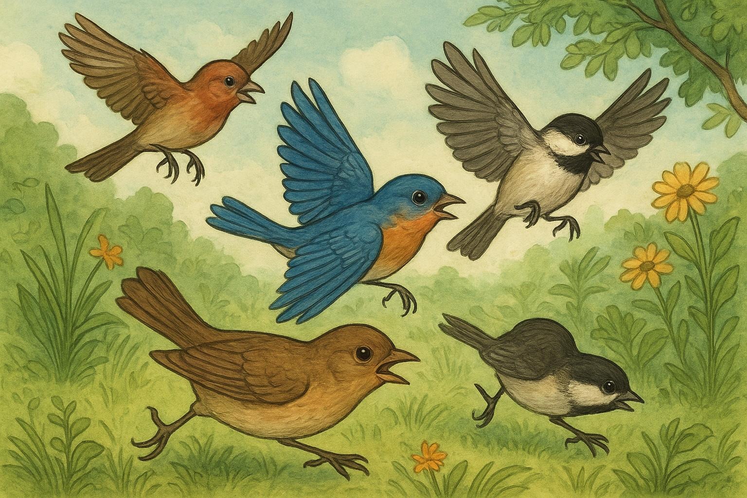 Bird Chase Frenzy Why Birds Chase Each Other In Your Yard