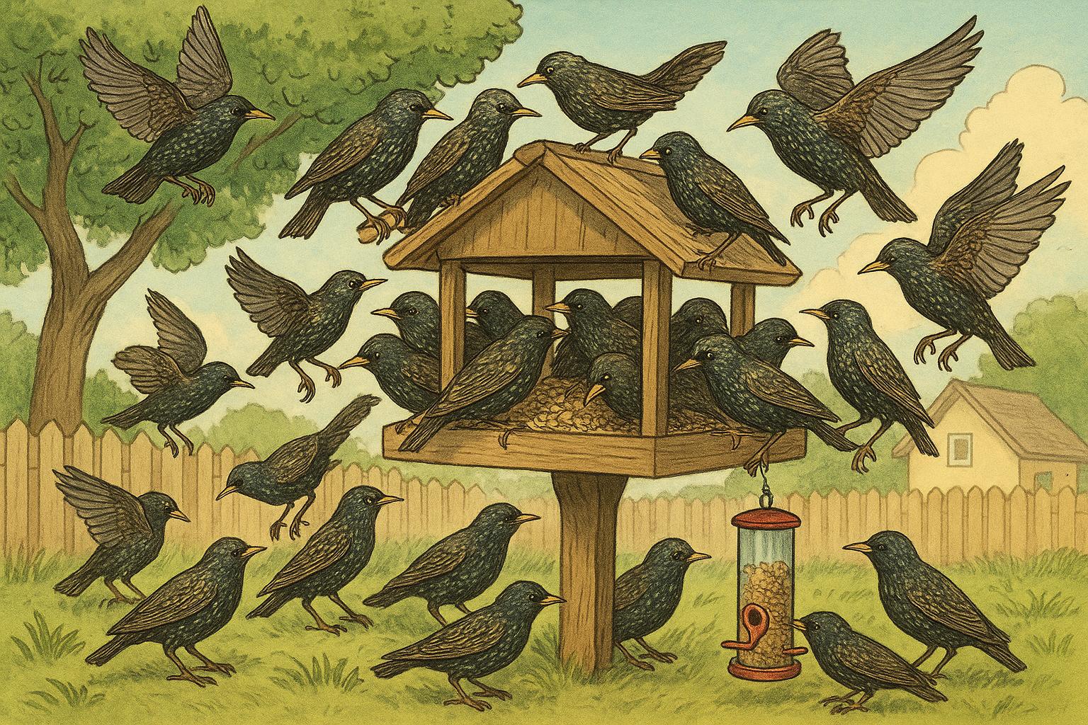 Starling Takeover How To Protect Feeders In Your Yard