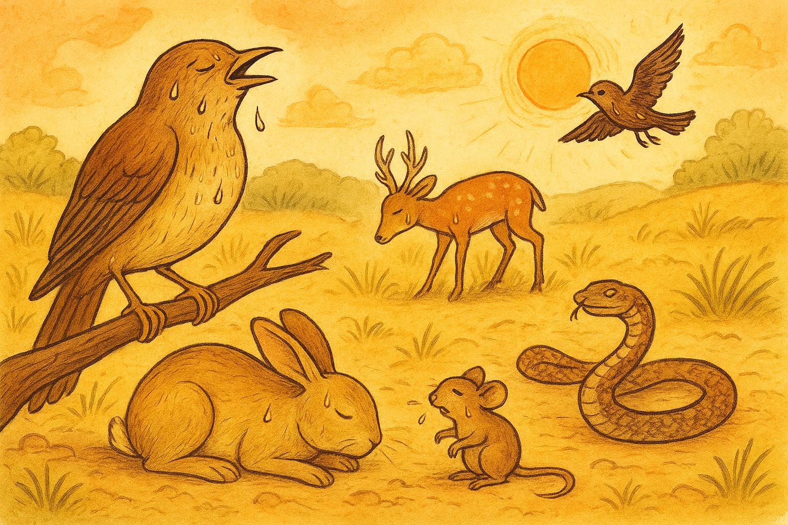 Heat Stress In Birds And Wildlife In Summer Season