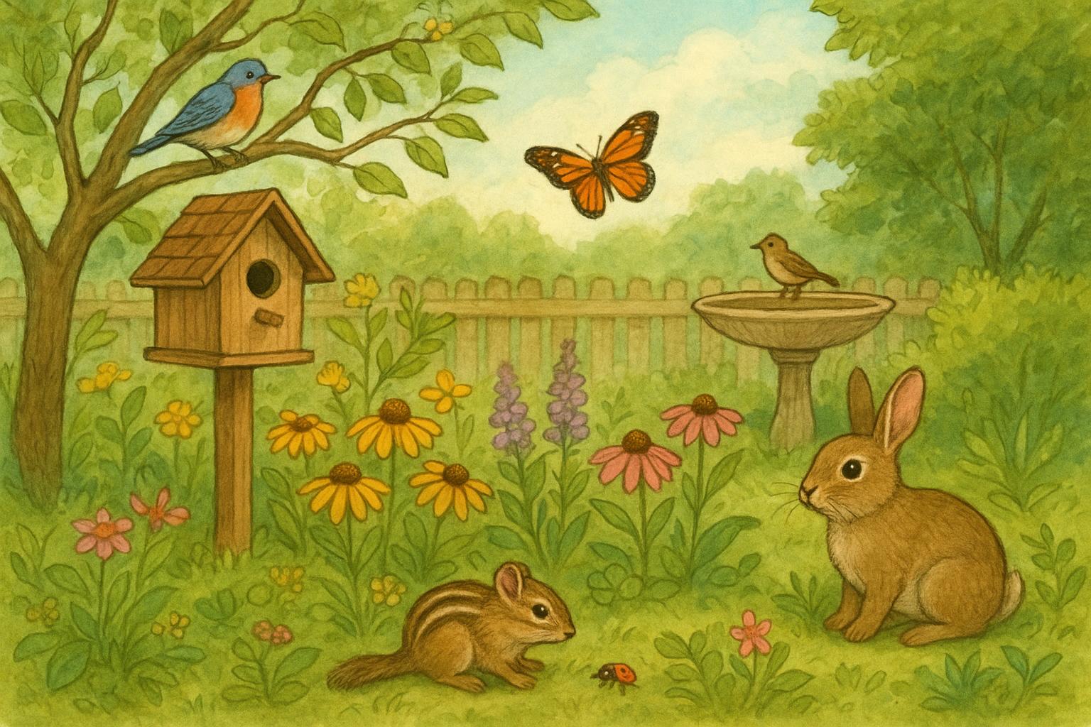 Designing a Wildlife-Friendly Backyard For Habitat