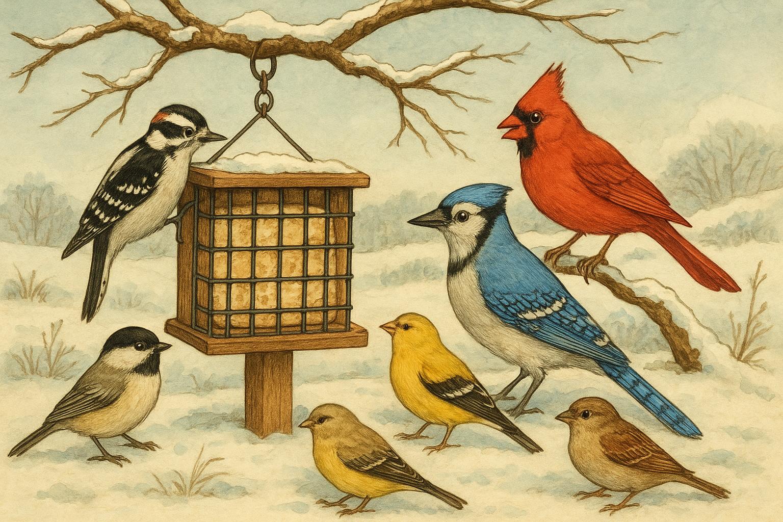 Suet For Winter Backyard Wildlife Keeps Birds Buzzing