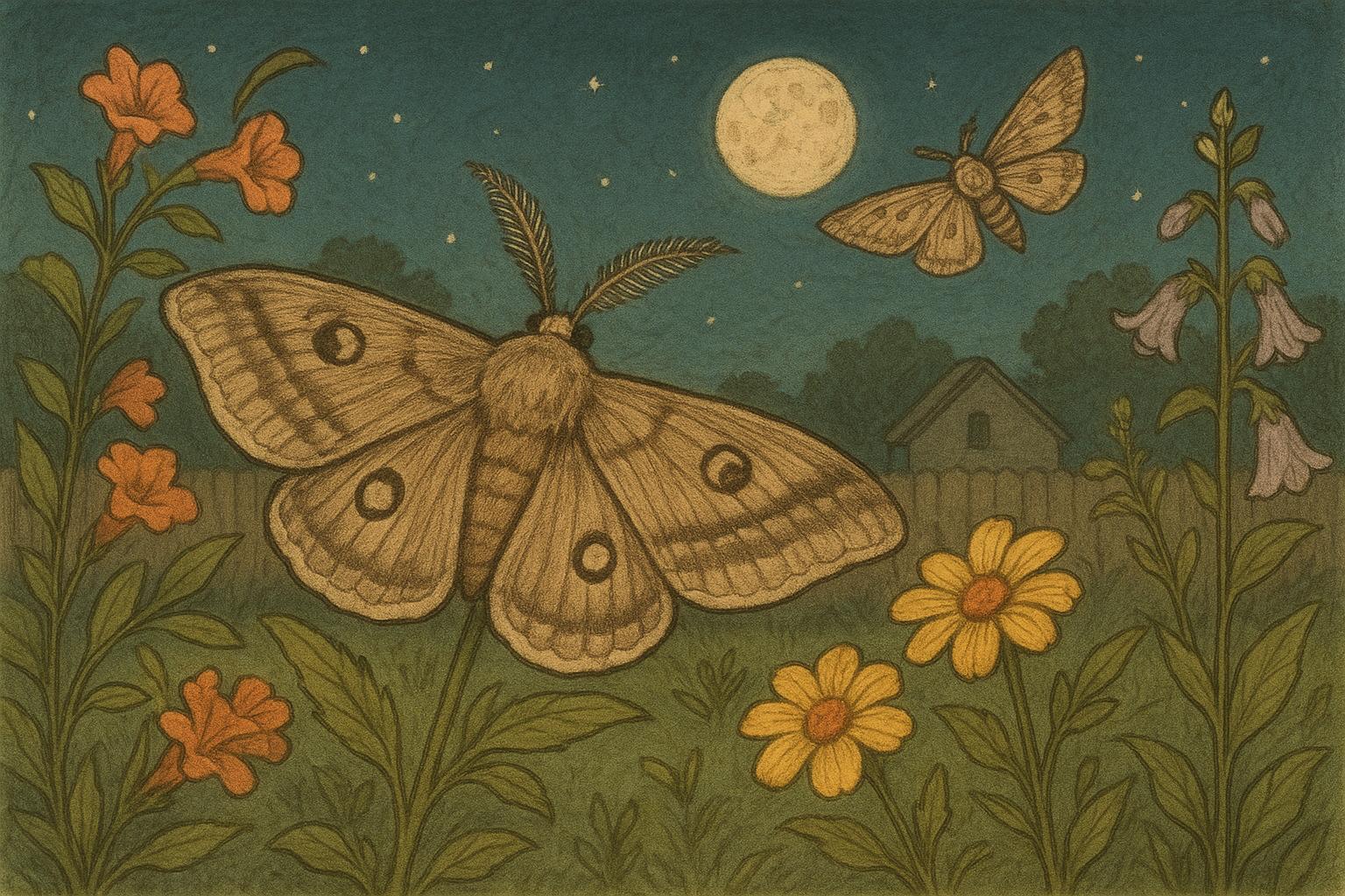 Common Backyard Moths Provide Nighttime Pollinator Insights