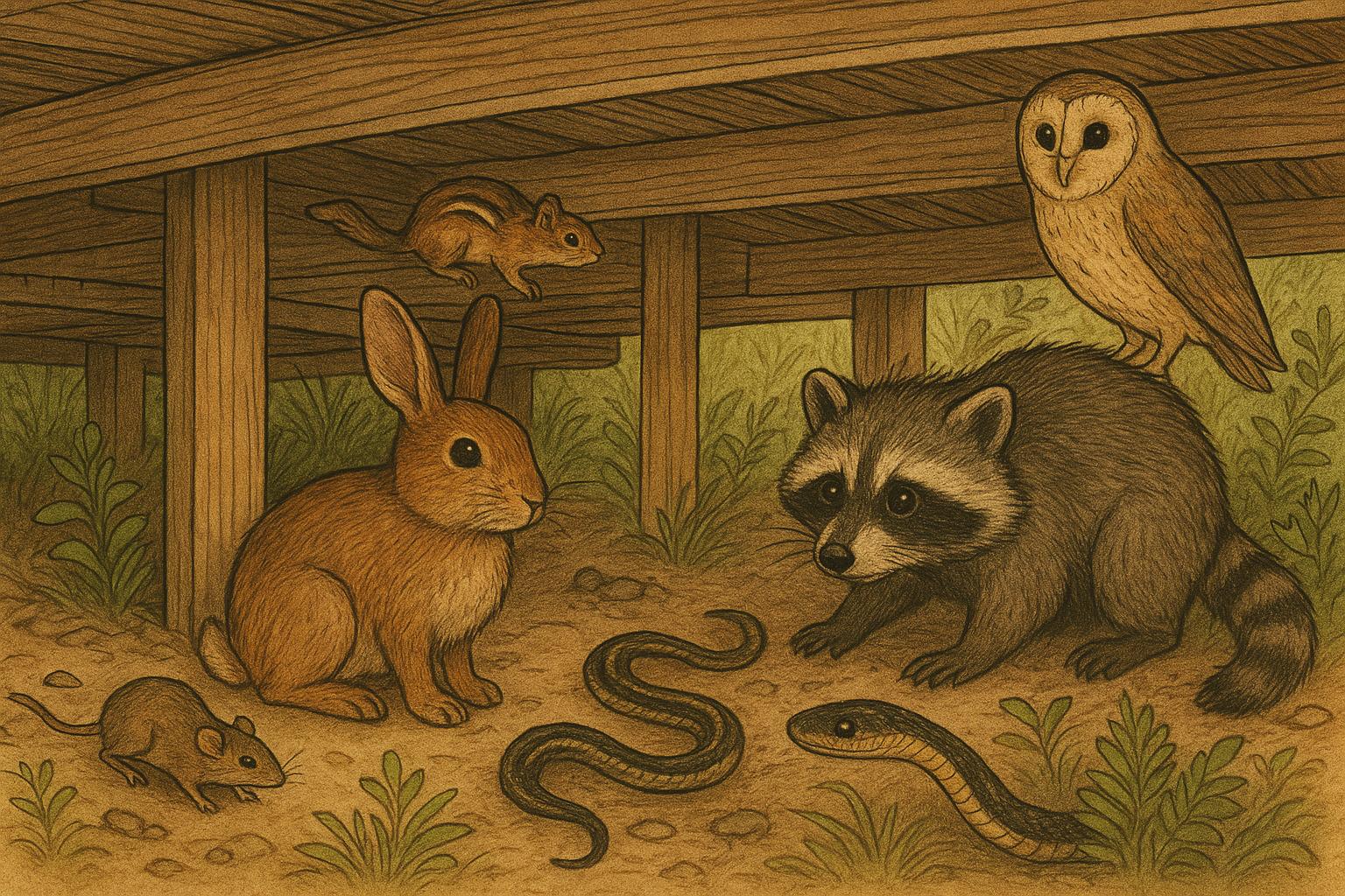 Unseen Intruders Under Deck Wildlife Guide Exposed