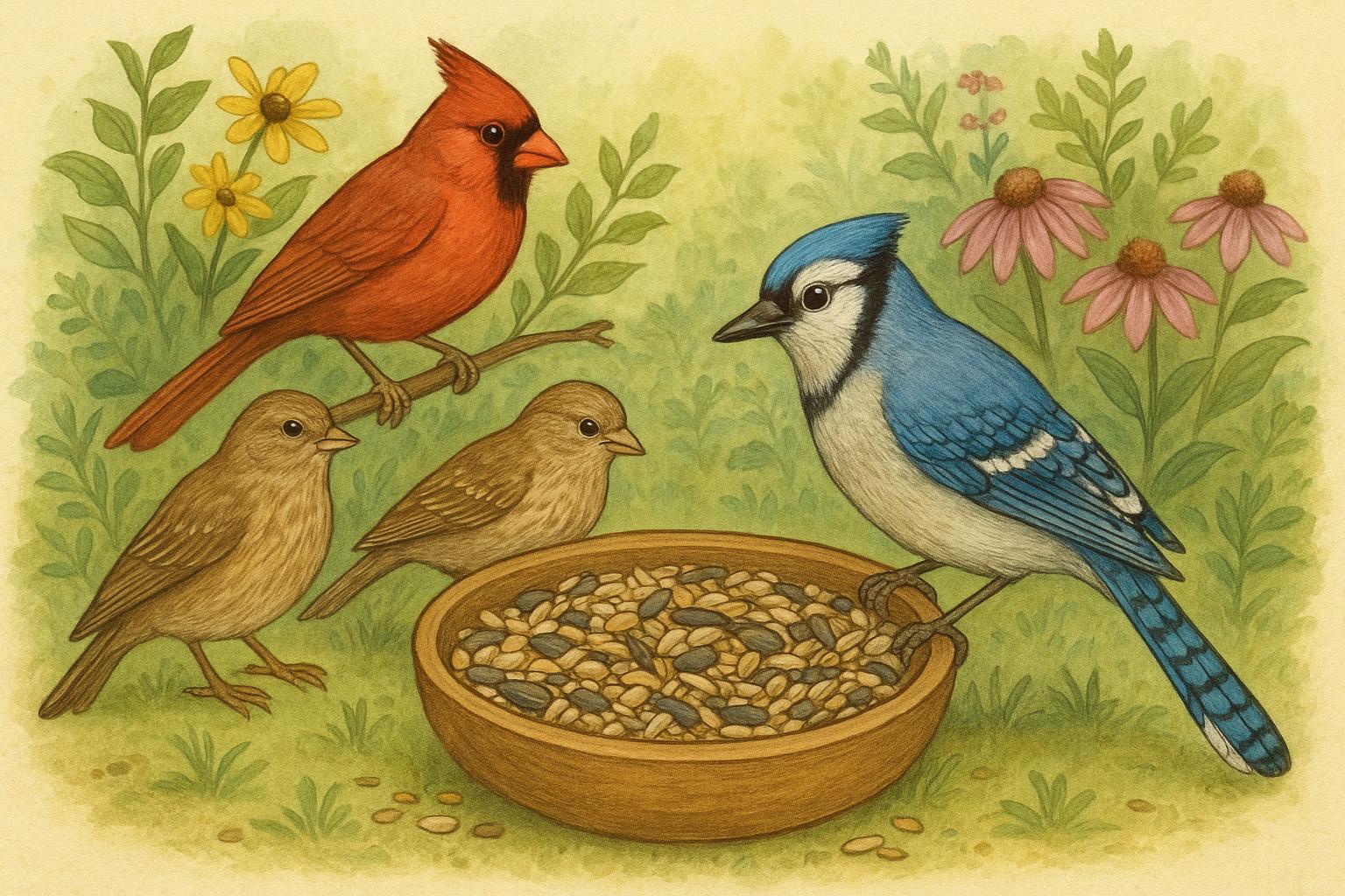 Best Seed Mixes for Diverse Backyard Birds in Your Garden
