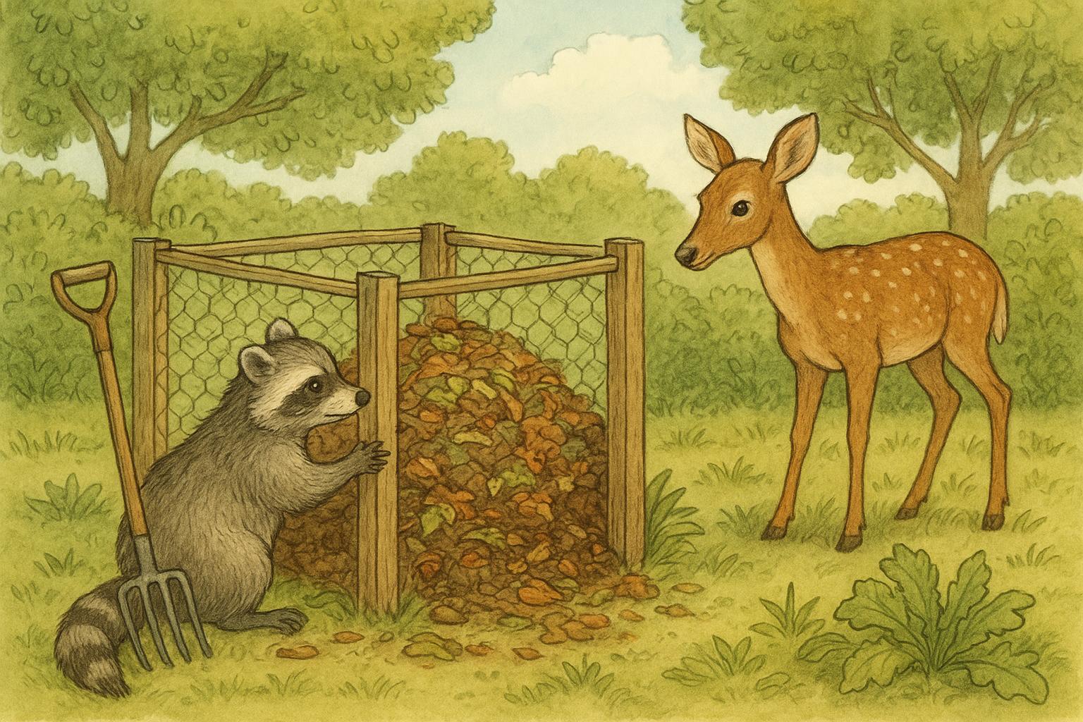 How To Secure Compost Piles From Wildlife In Your Yard