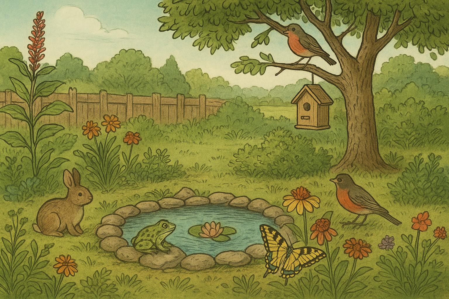Low-Maintenance Wildlife Yard Design for Balanced Habitat
