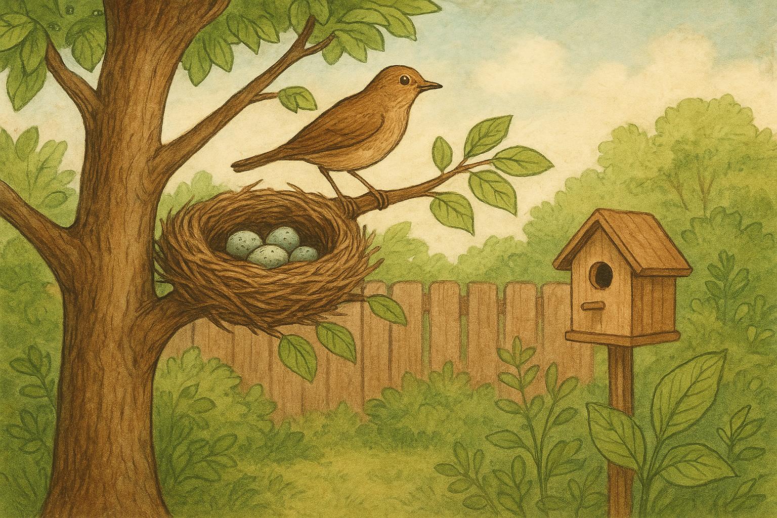 Bird Nest Location Clues For Backyard Nest Discovery