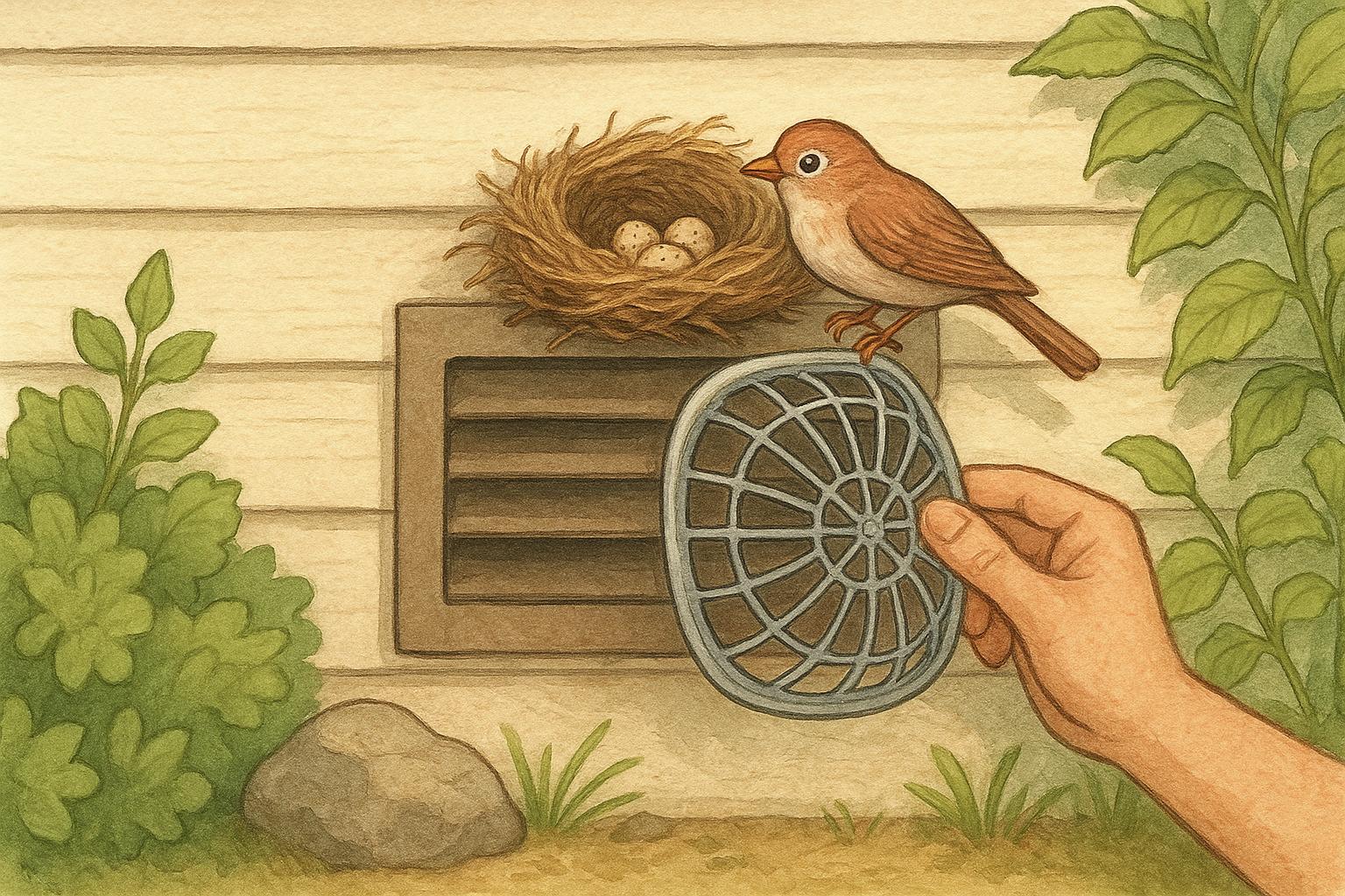 Deterring Birds Nesting In Vents Behind Your Home Siding