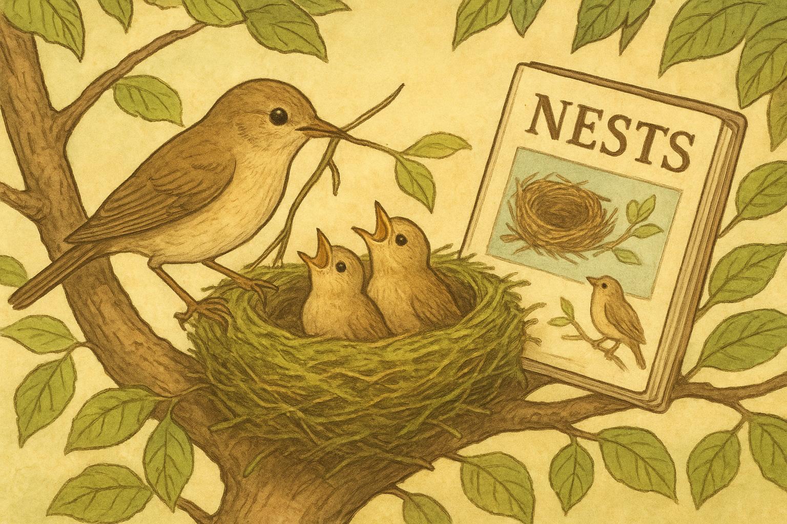 Bird Nest Construction In Backyard Nests Guidebook