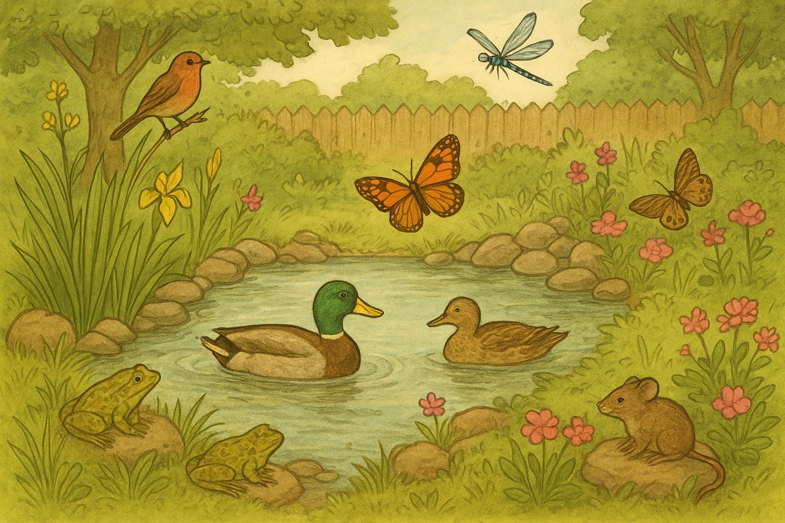 Creating A Wildlife Friendly Water Edge For Backyard Ponds