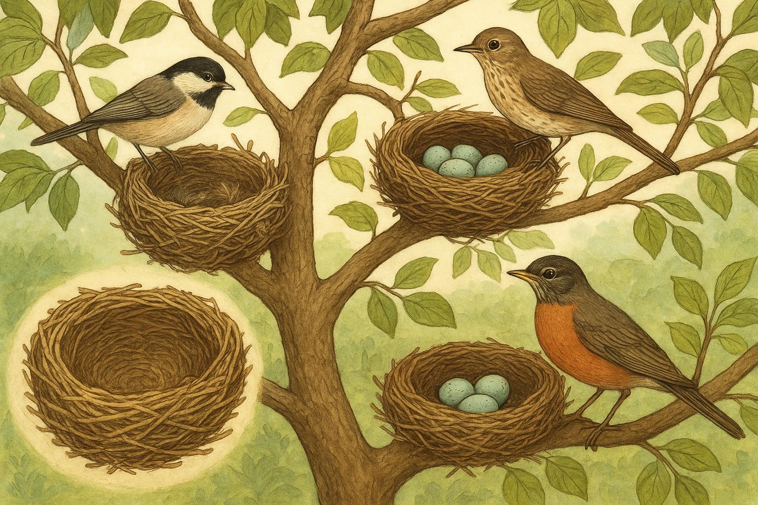 Ecology and Structure of Backyard Bird Nests Revealed