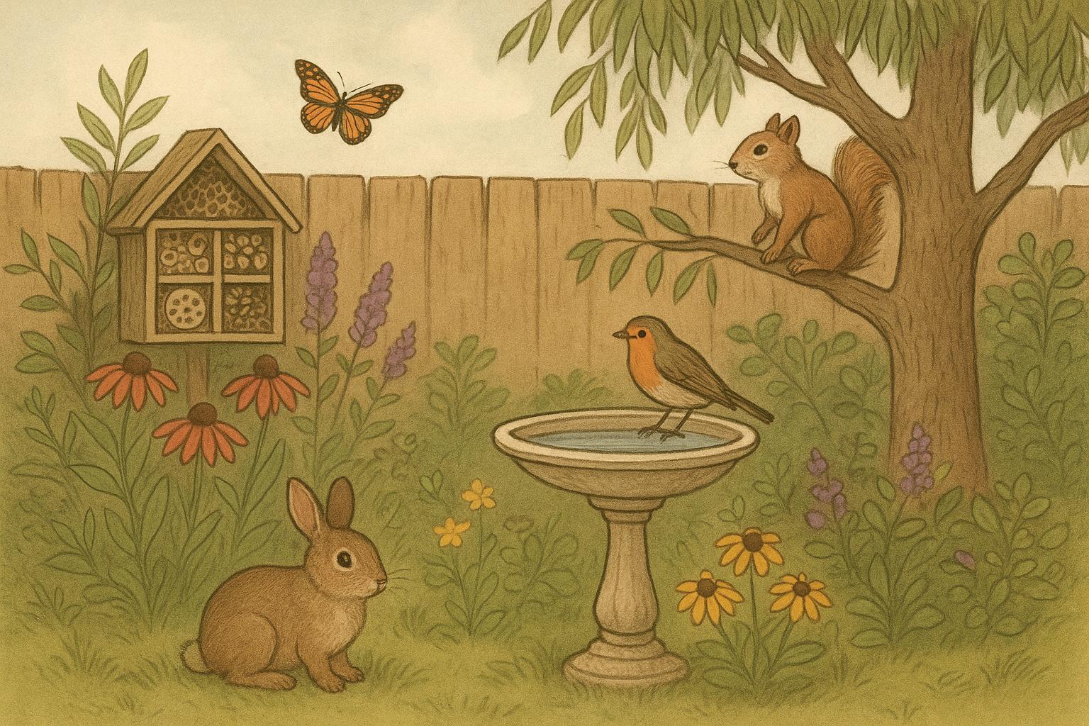 Compact Yard Wildlife Habitat Ideas For Small Yard Design