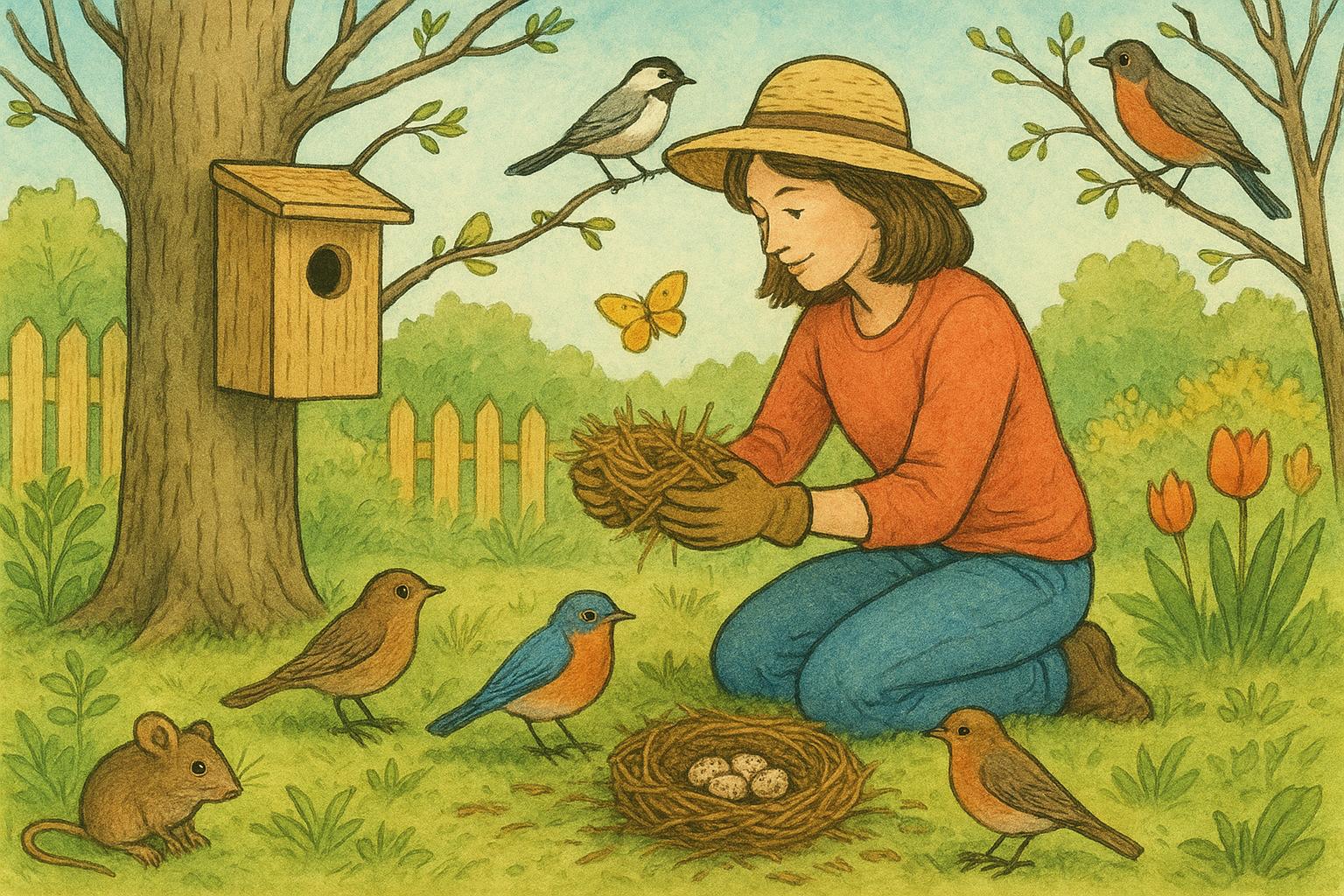 Plan And Prepare Spring Nest Prep For Backyard Wildlife