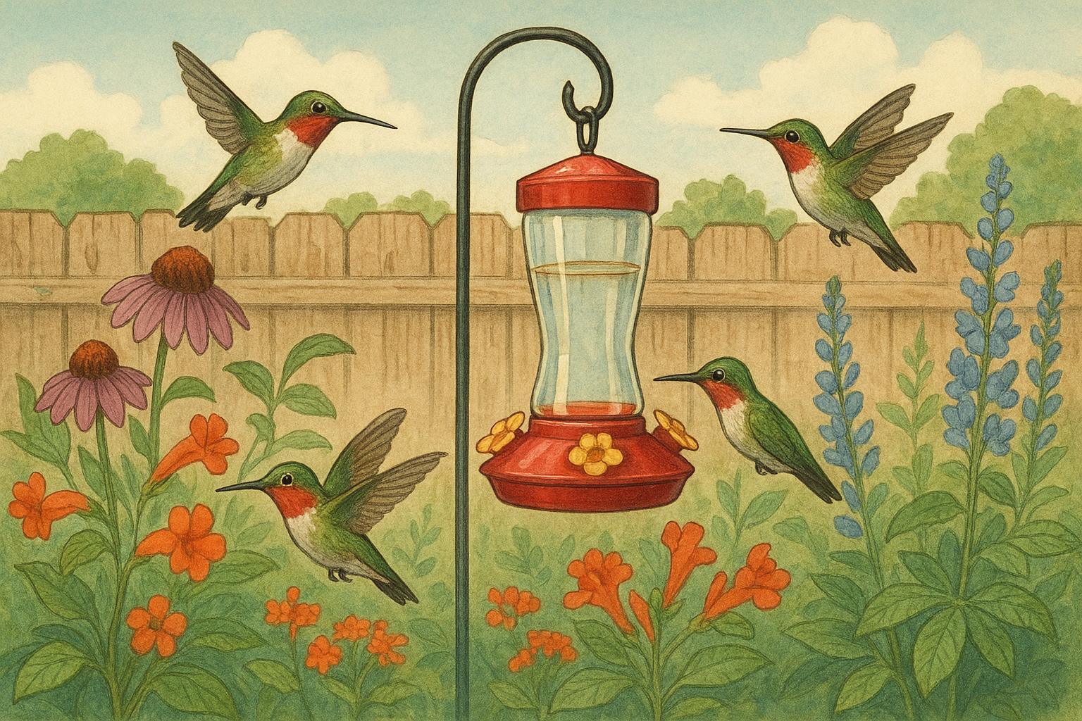 Backyard Nectar Birds Hummingbird Habitat Guidebook