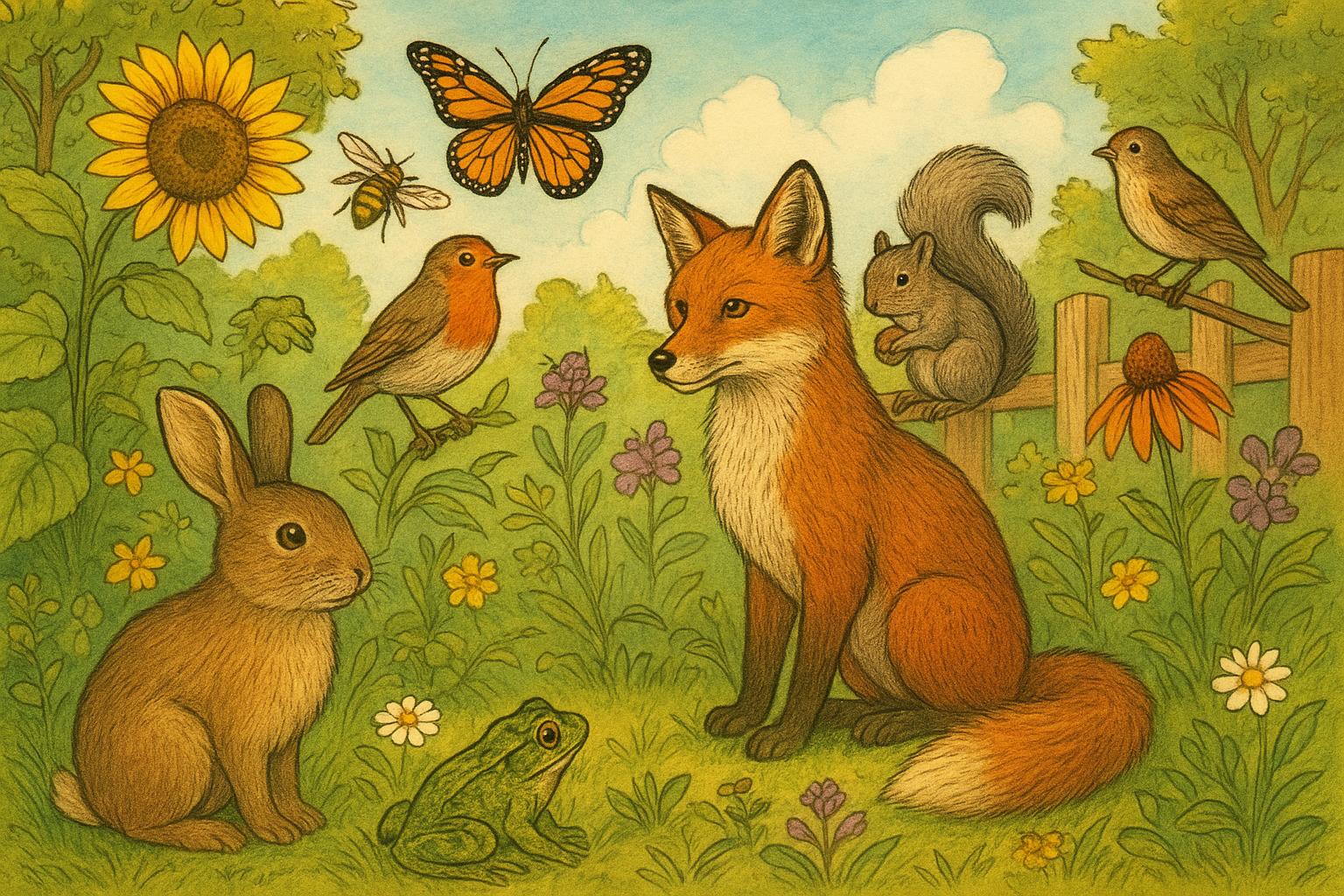 Summer Garden Wildlife Sightings Across Backyards Everywhere